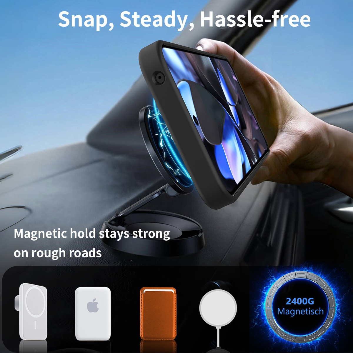 Magnetiskt Skal med Ställ Google Pixel 10 Pro XL Svart