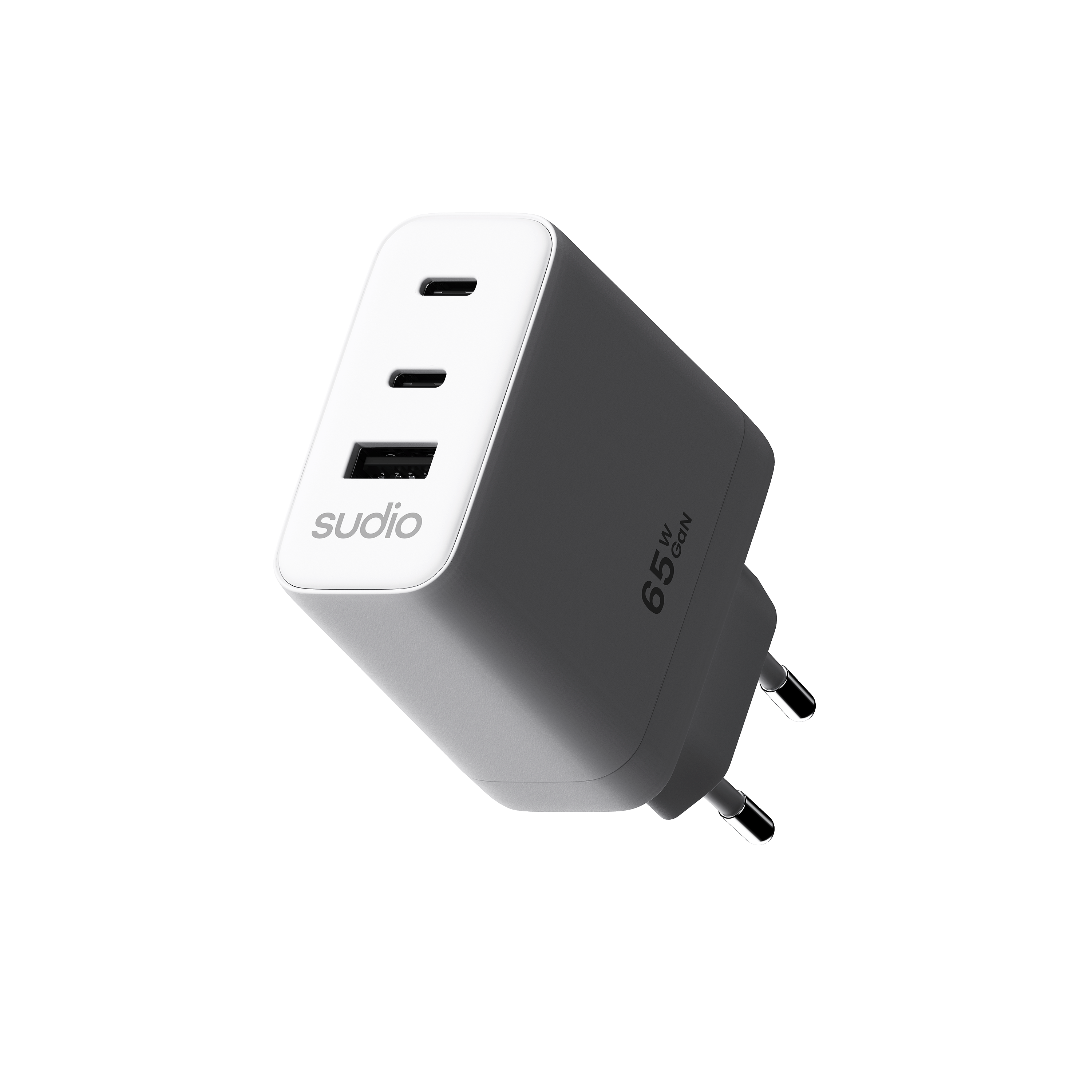 P3 Väggladdare 65W 2 x USB-C + USB-A Vit