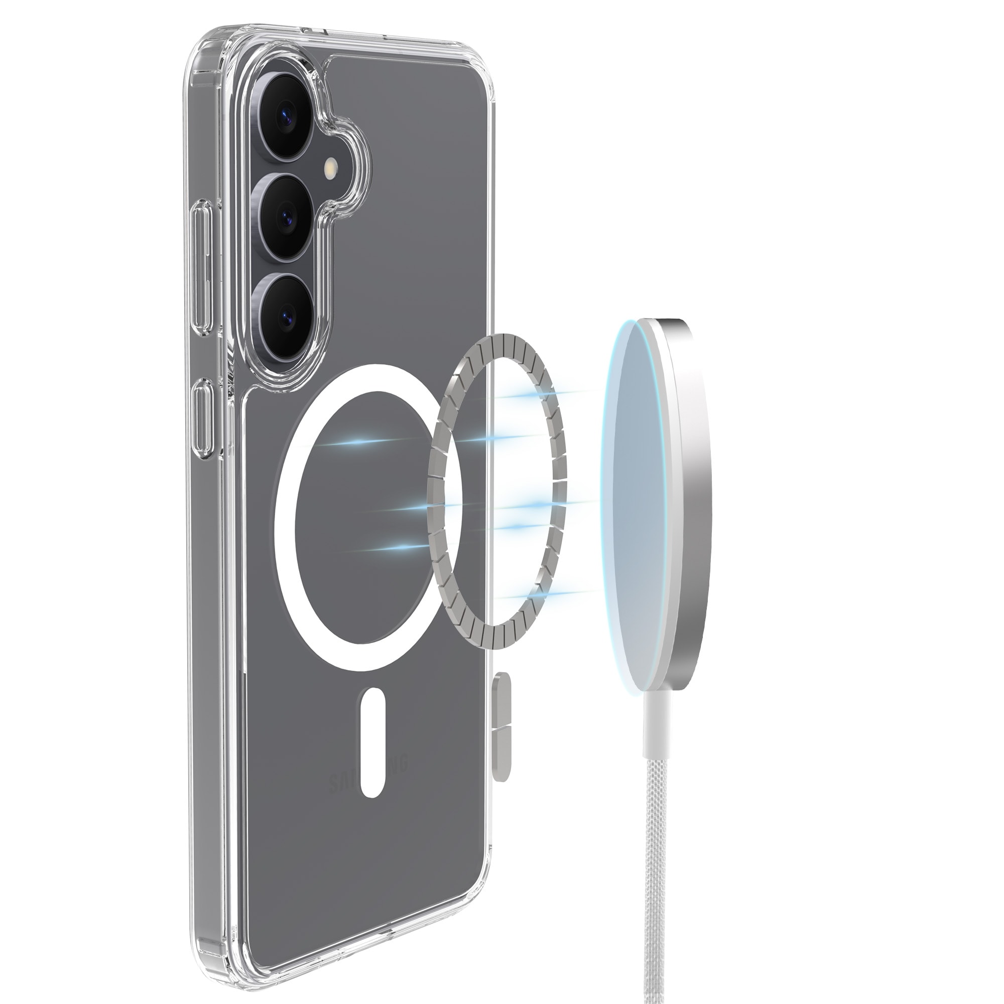 Hybridskal MagSafe Samsung Galaxy S25 FE Genomskinlig