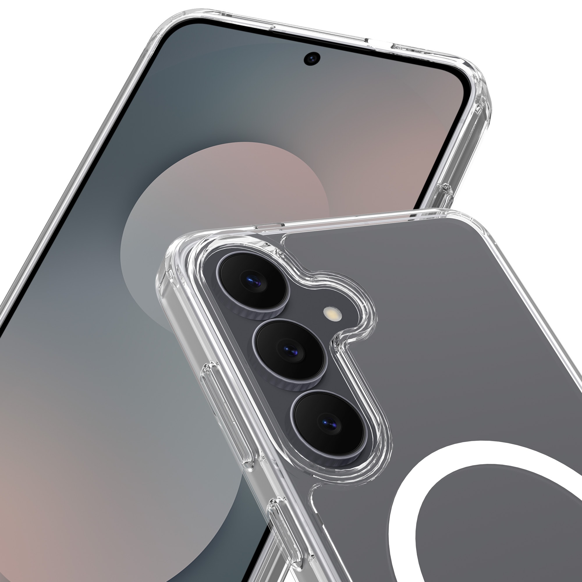 Hybridskal MagSafe Samsung Galaxy S25 FE Genomskinlig