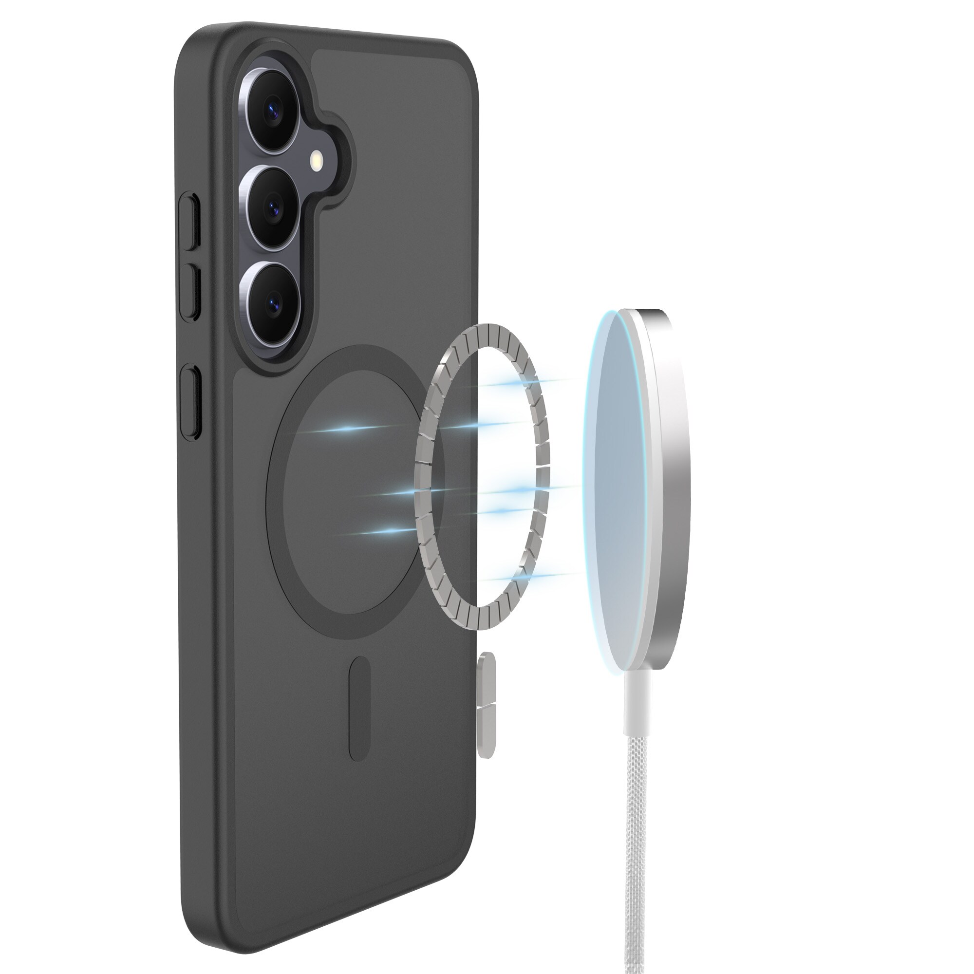 Magnetic Hybrid Skal Samsung Galaxy S25 FE Frosted Black