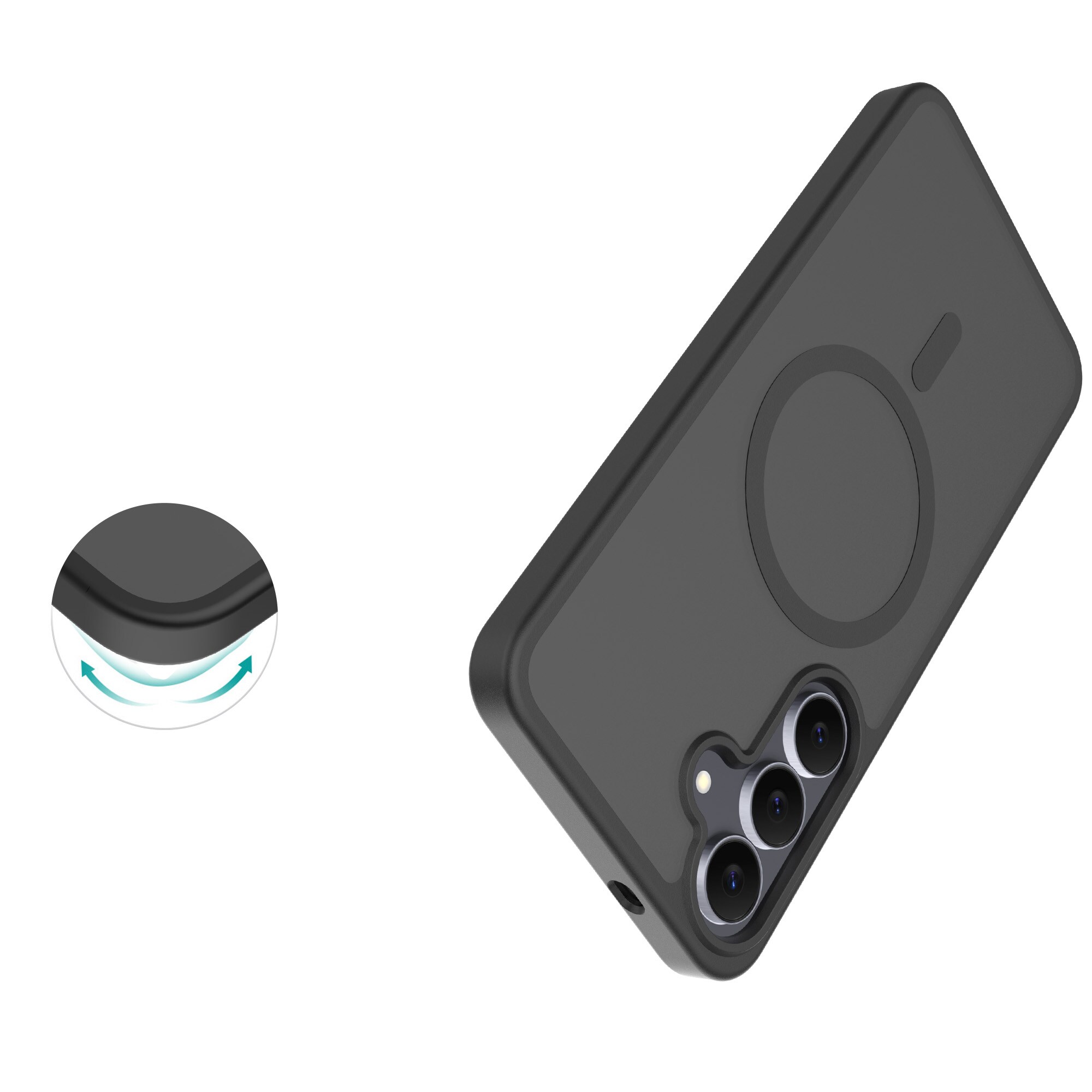 Magnetic Hybrid Skal Samsung Galaxy S25 FE Frosted Black