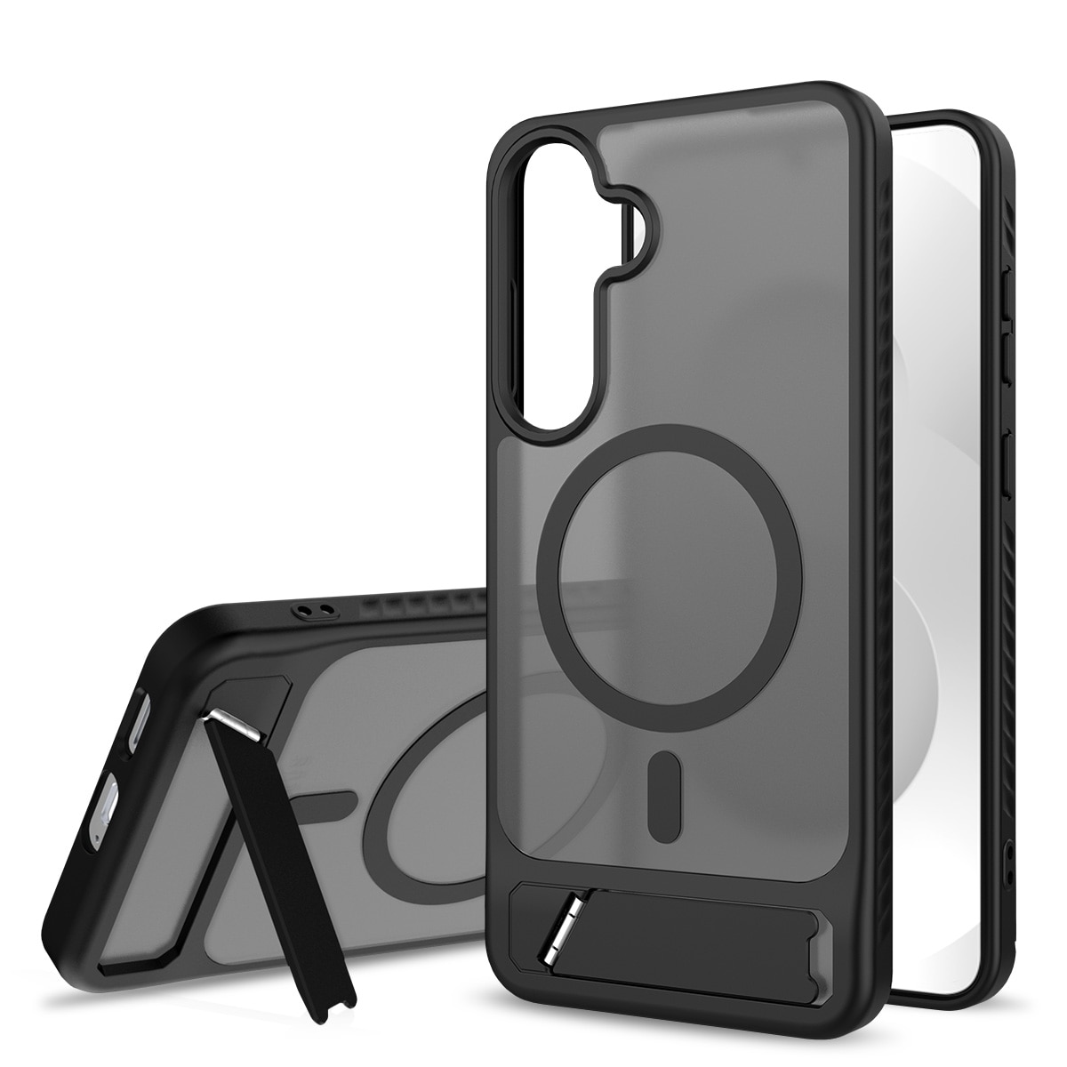 Magnetiskt Skal med Ställ Samsung Galaxy S25 FE Svart