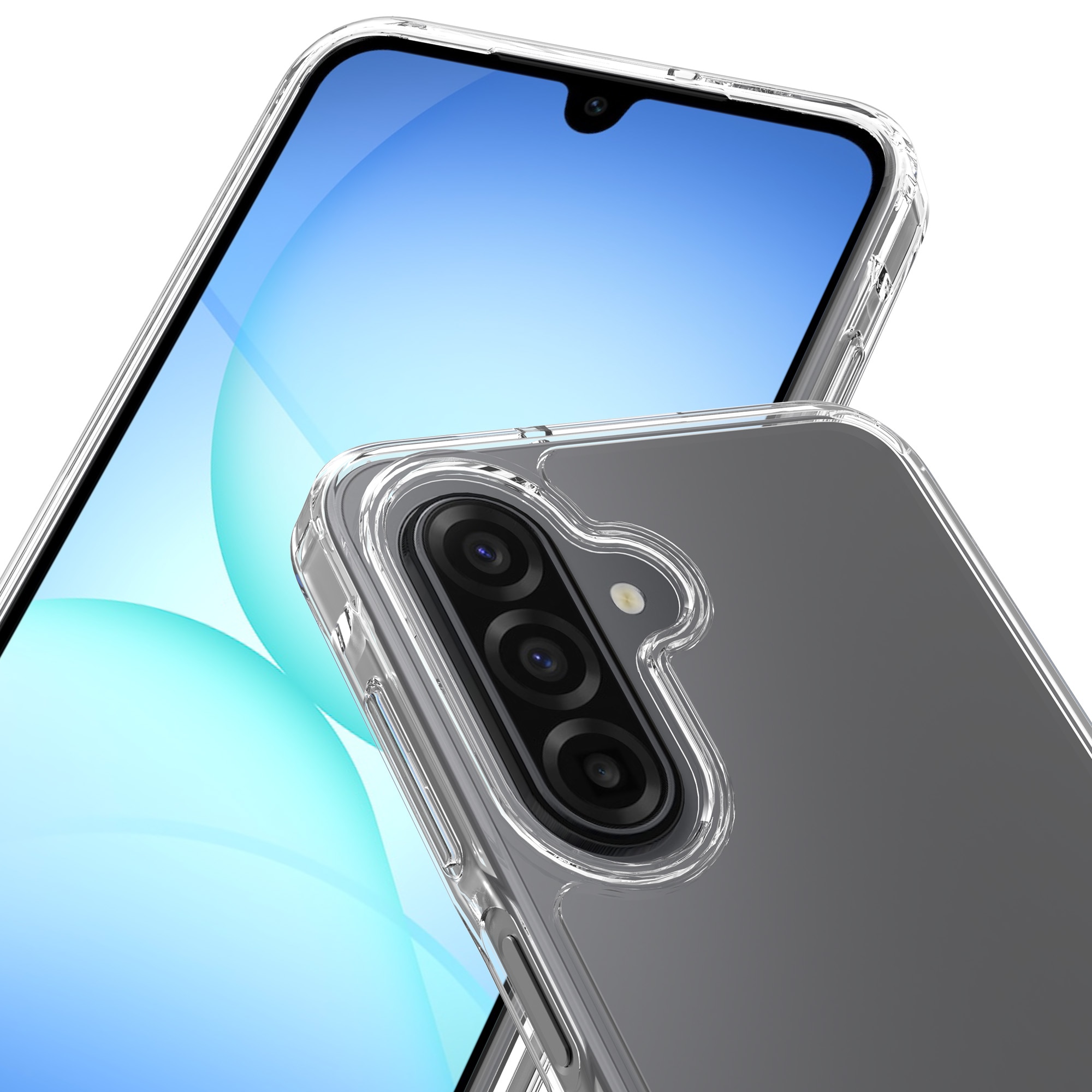 Hybridskal Samsung Galaxy A17 Genomskinlig