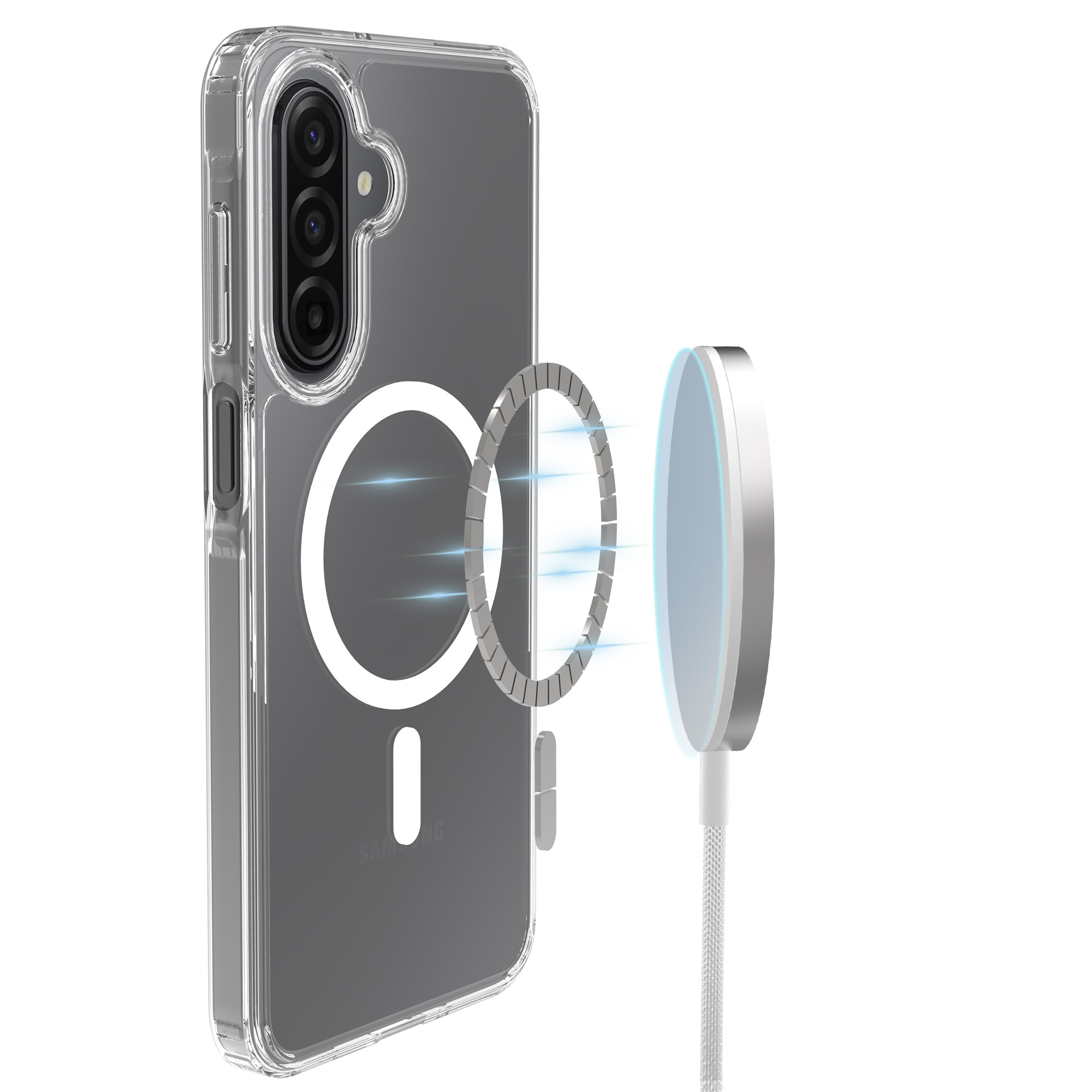Hybridskal MagSafe Samsung Galaxy A17 Genomskinlig