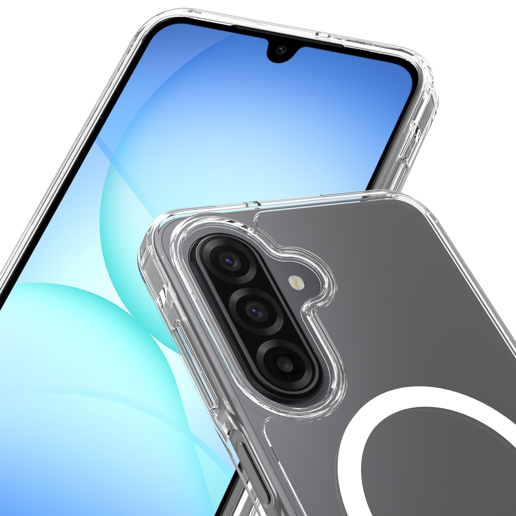 Hybridskal MagSafe Samsung Galaxy A17 Genomskinlig