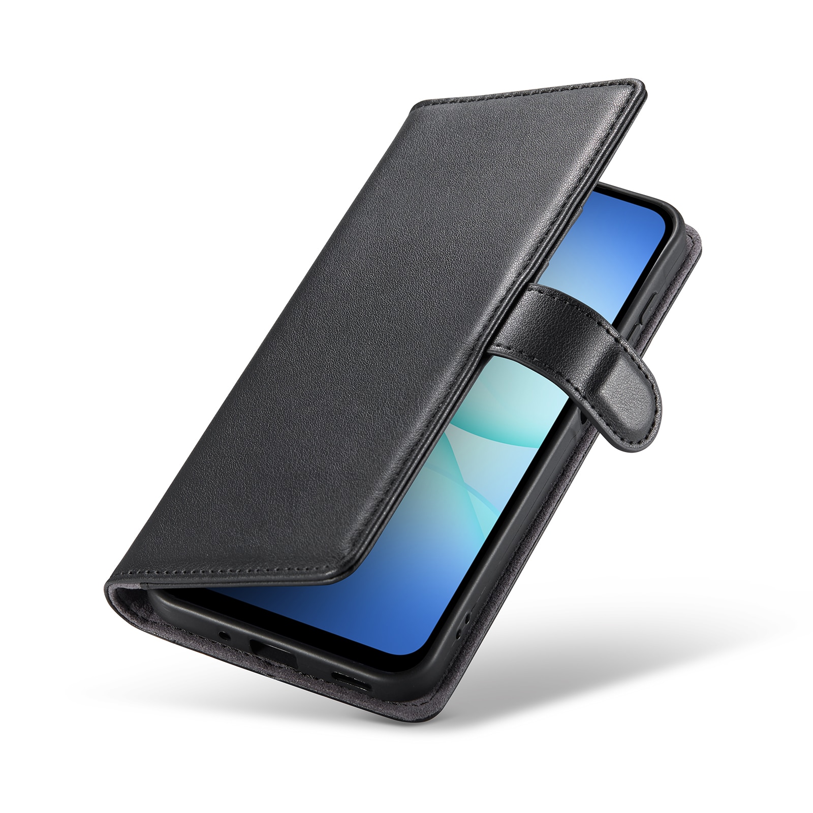 Äkta Läderfodral Samsung Galaxy A17 Svart