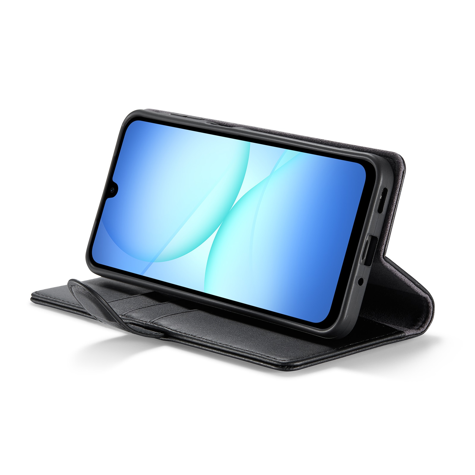 Äkta Läderfodral Samsung Galaxy A17 Svart