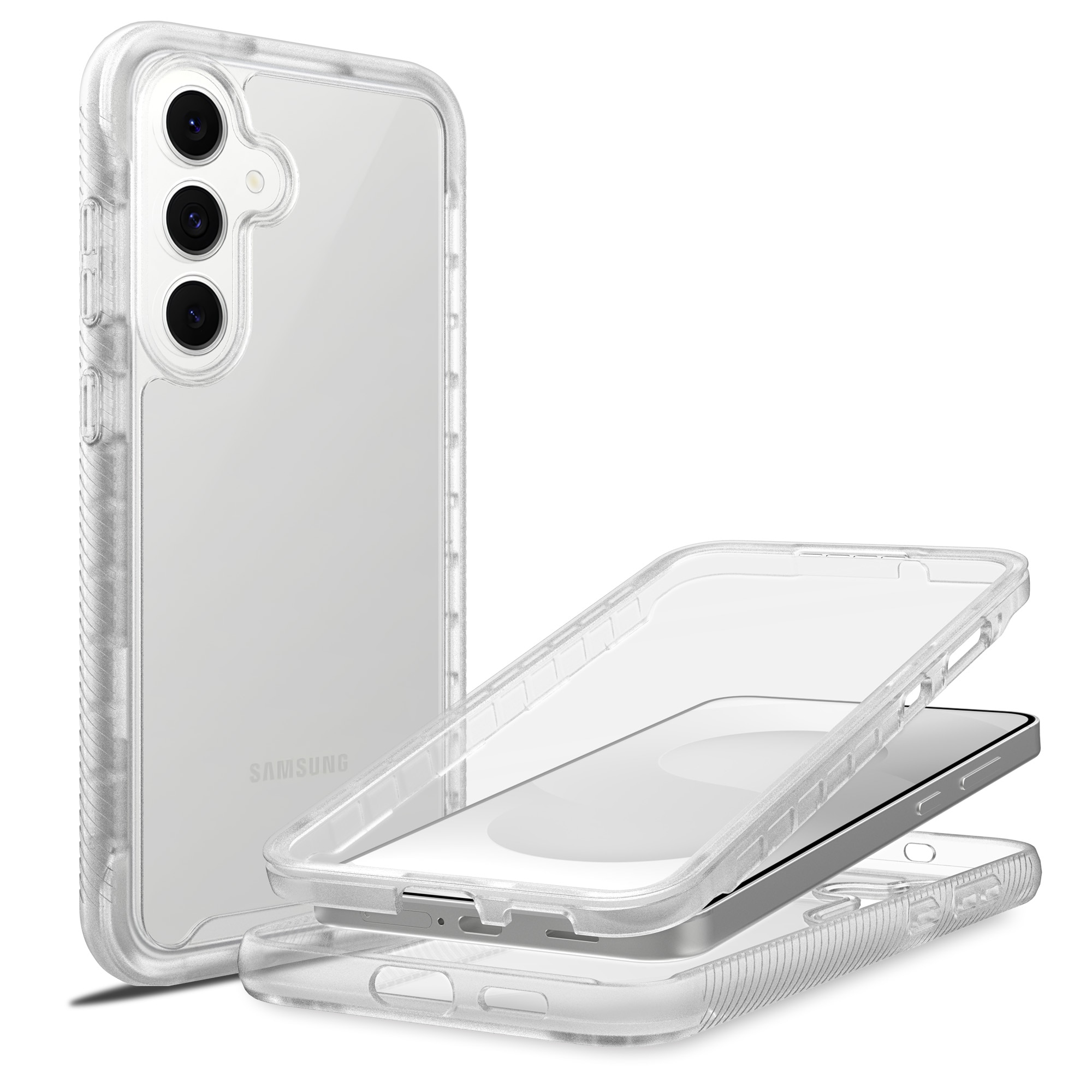 Full Protection Case Samsung Galaxy S25 FE Genomskinlig