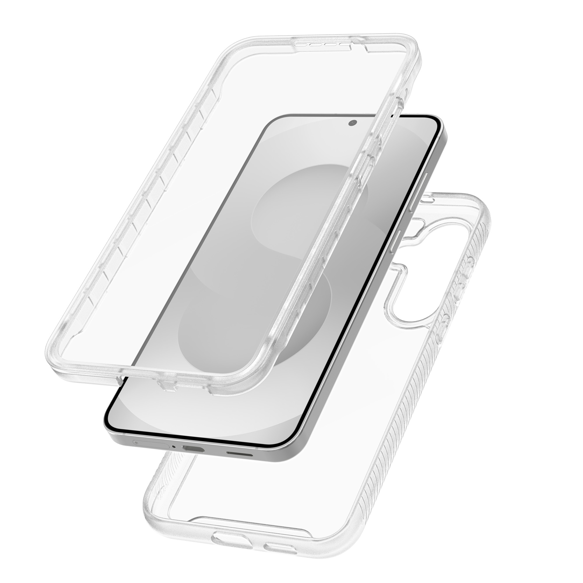 Full Protection Case Samsung Galaxy S25 FE Genomskinlig
