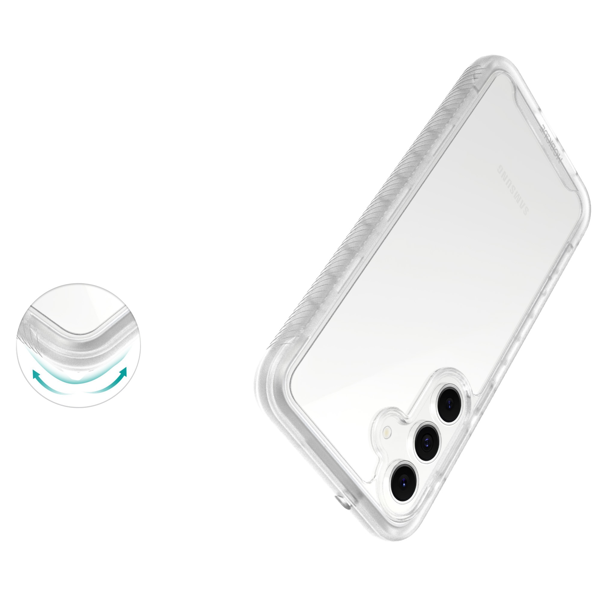 Full Protection Case Samsung Galaxy S25 FE Genomskinlig