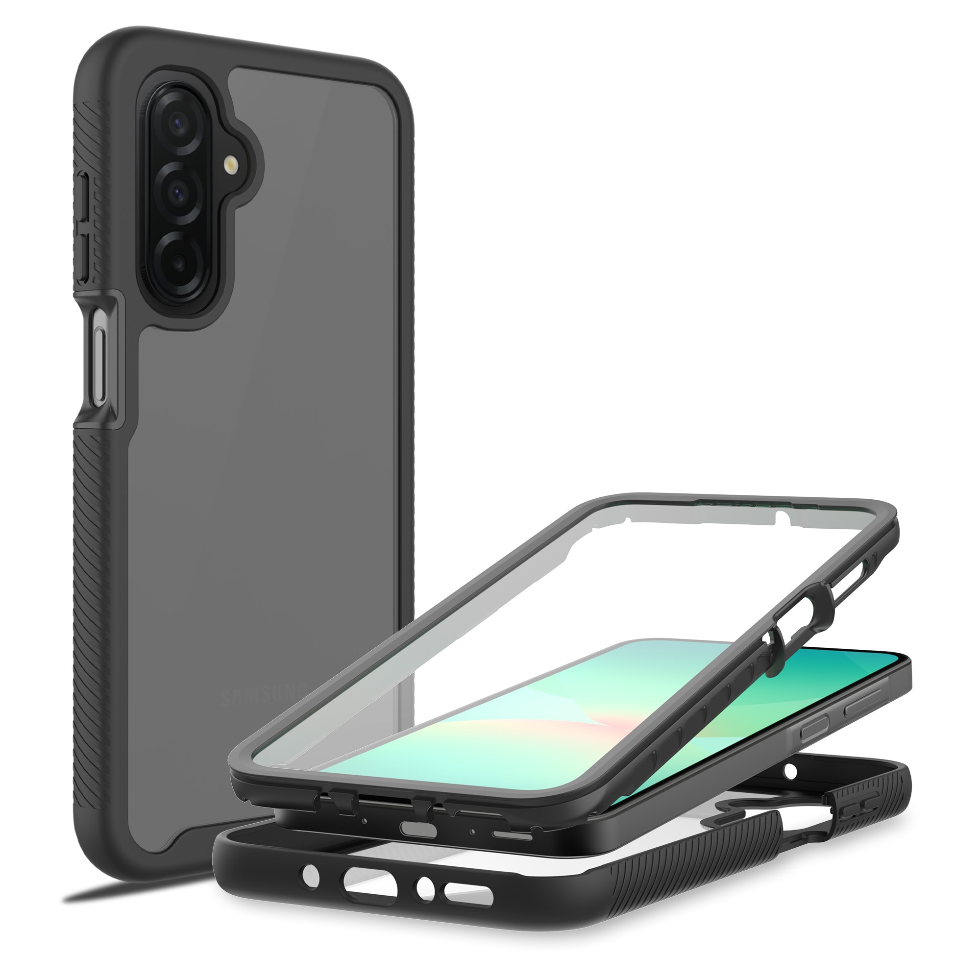 Full Protection Case Samsung Galaxy A17 Svart/transparent