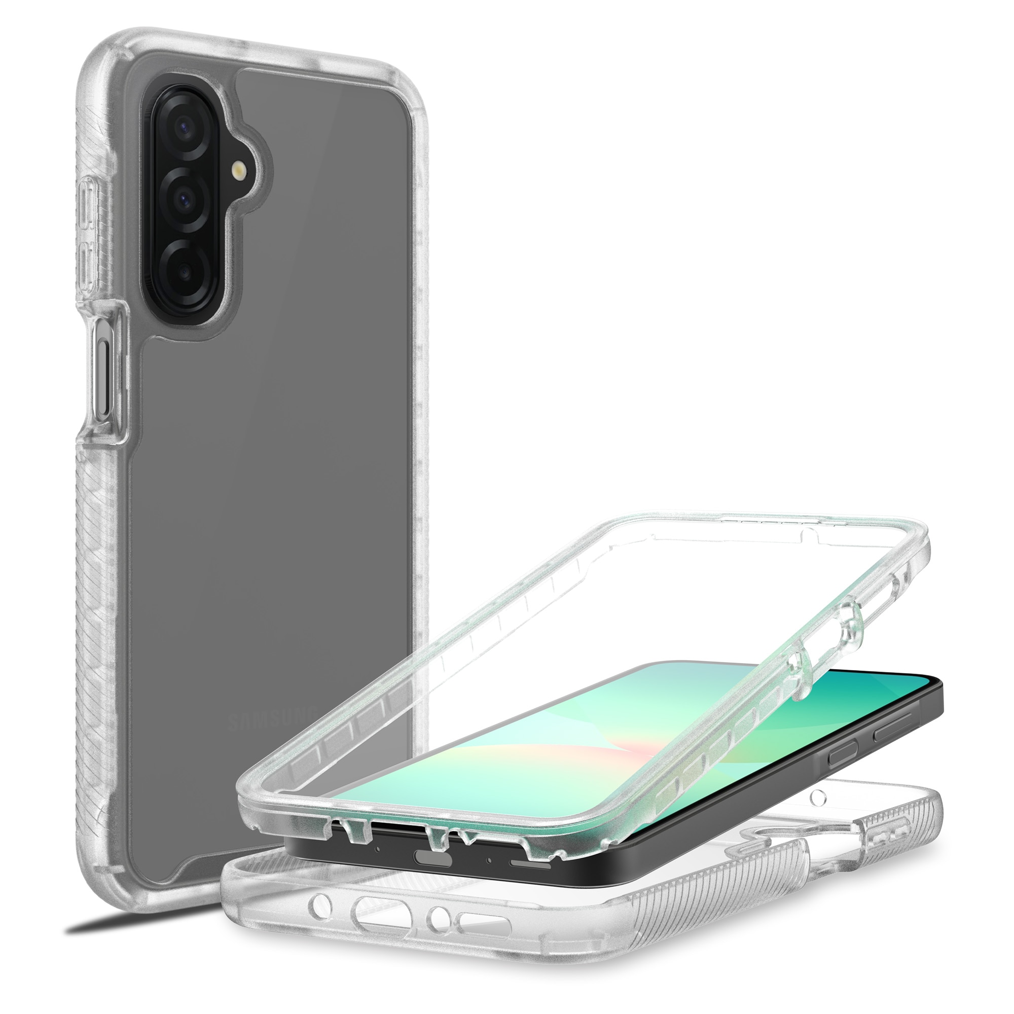 Full Protection Case Samsung Galaxy A17 Genomskinlig