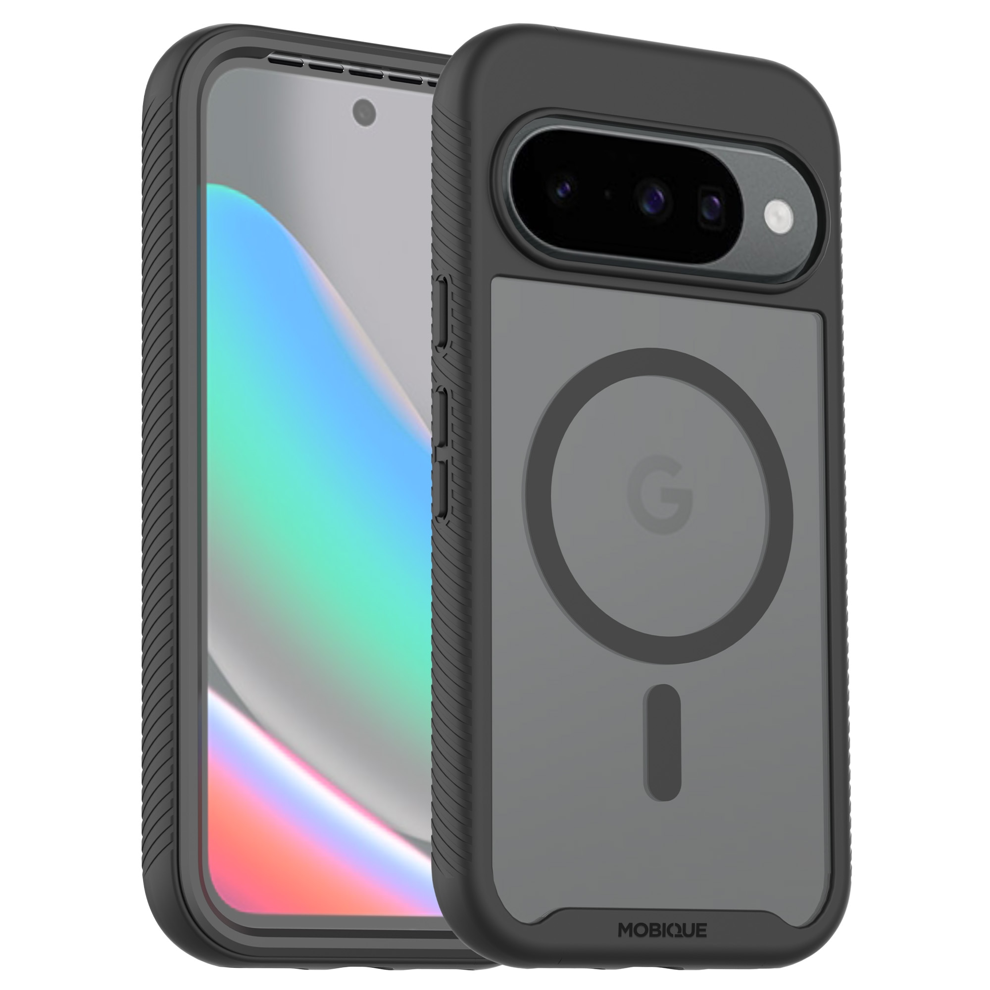 Full Protection Magnetic Case Google Pixel 10 Svart/transparent