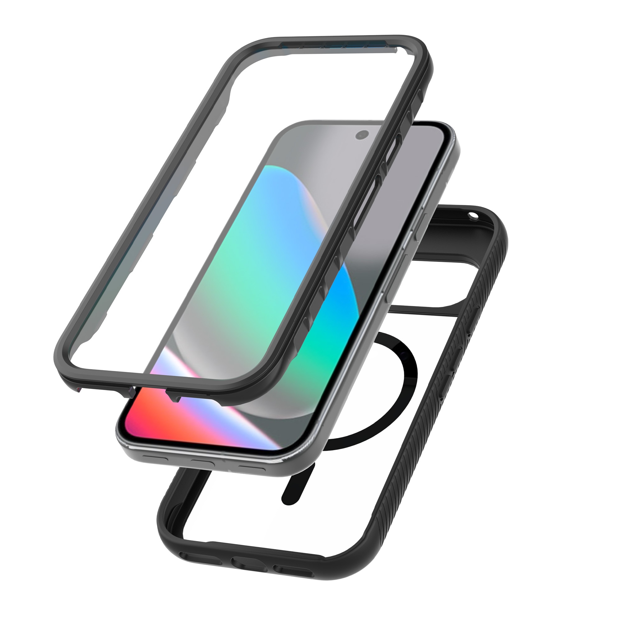 Full Protection Magnetic Case Google Pixel 10 Svart/transparent