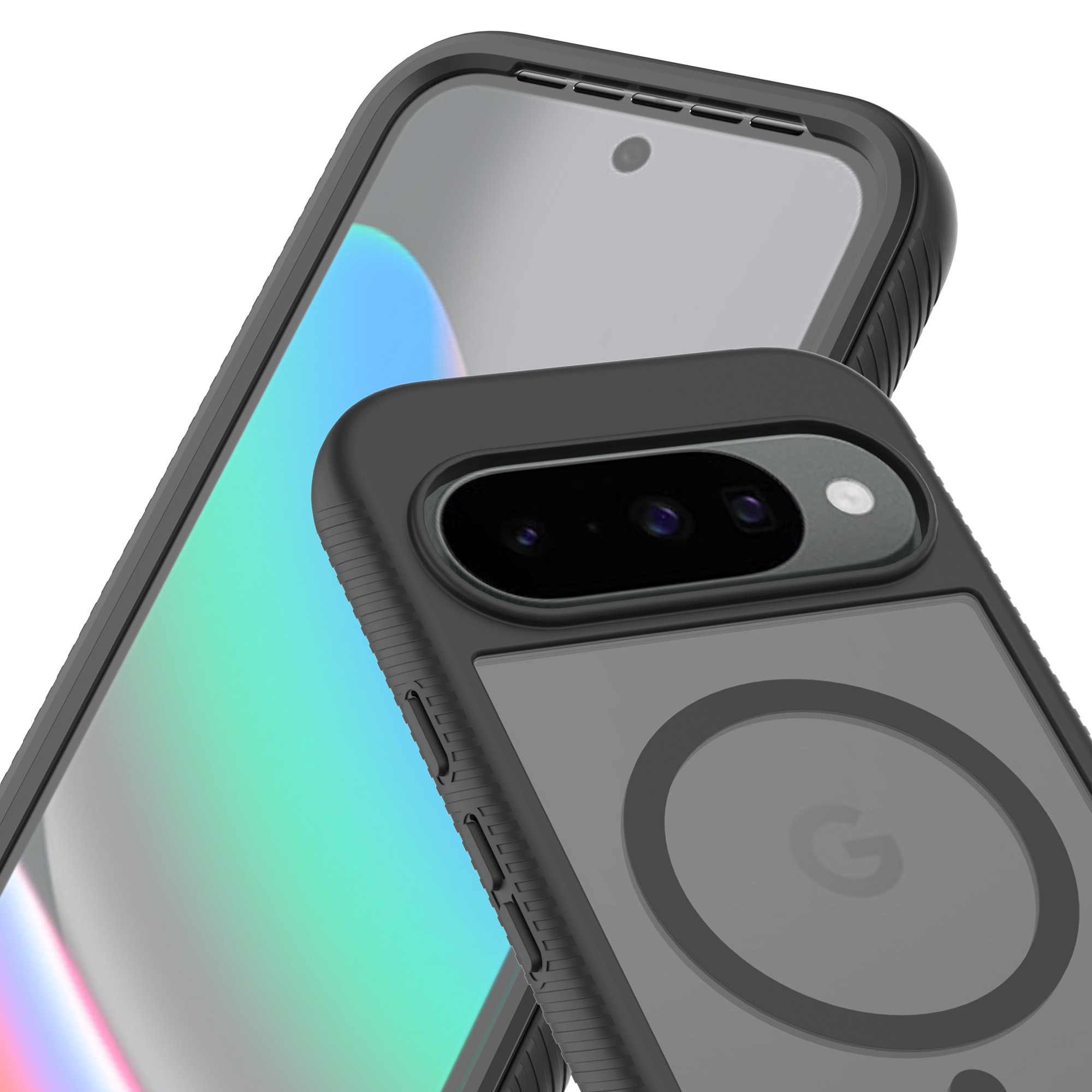 Full Protection Magnetic Case Google Pixel 10 Svart/transparent