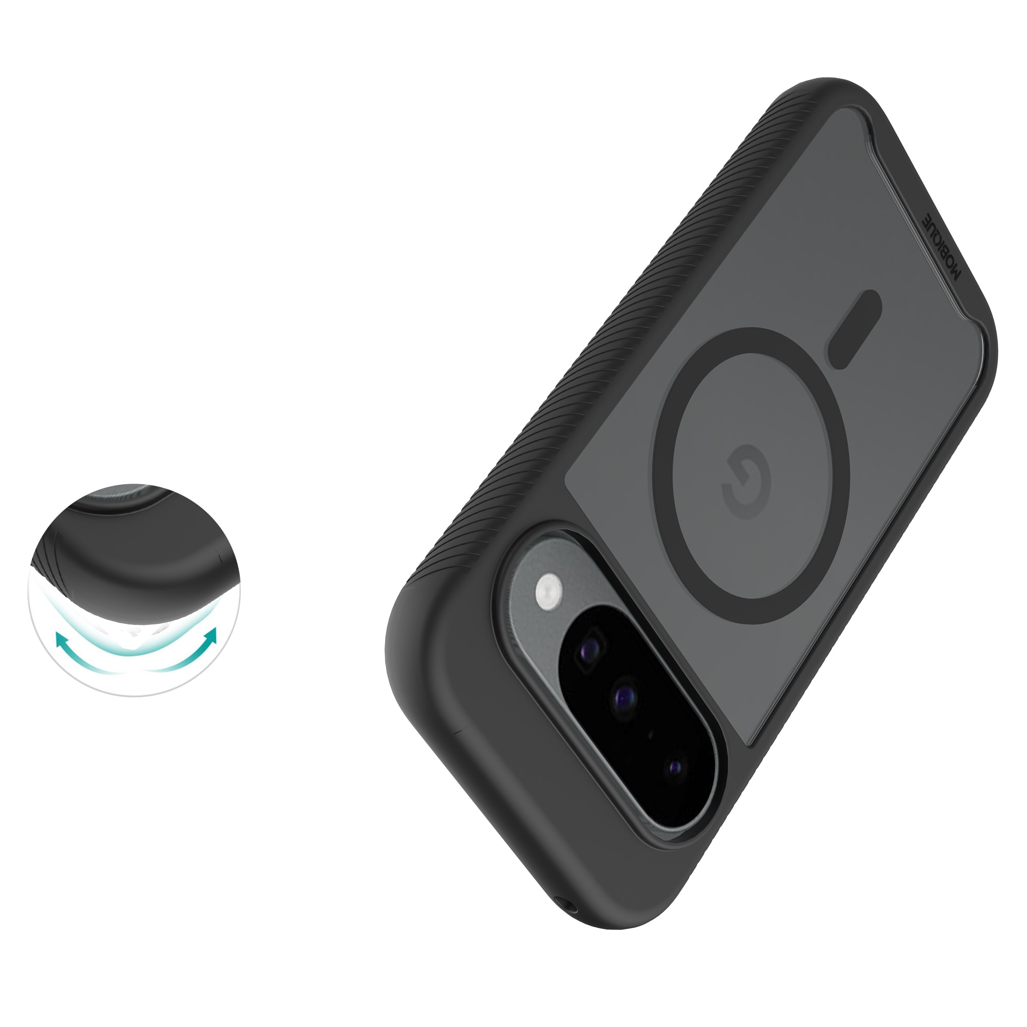 Full Protection Magnetic Case Google Pixel 10 Svart/transparent