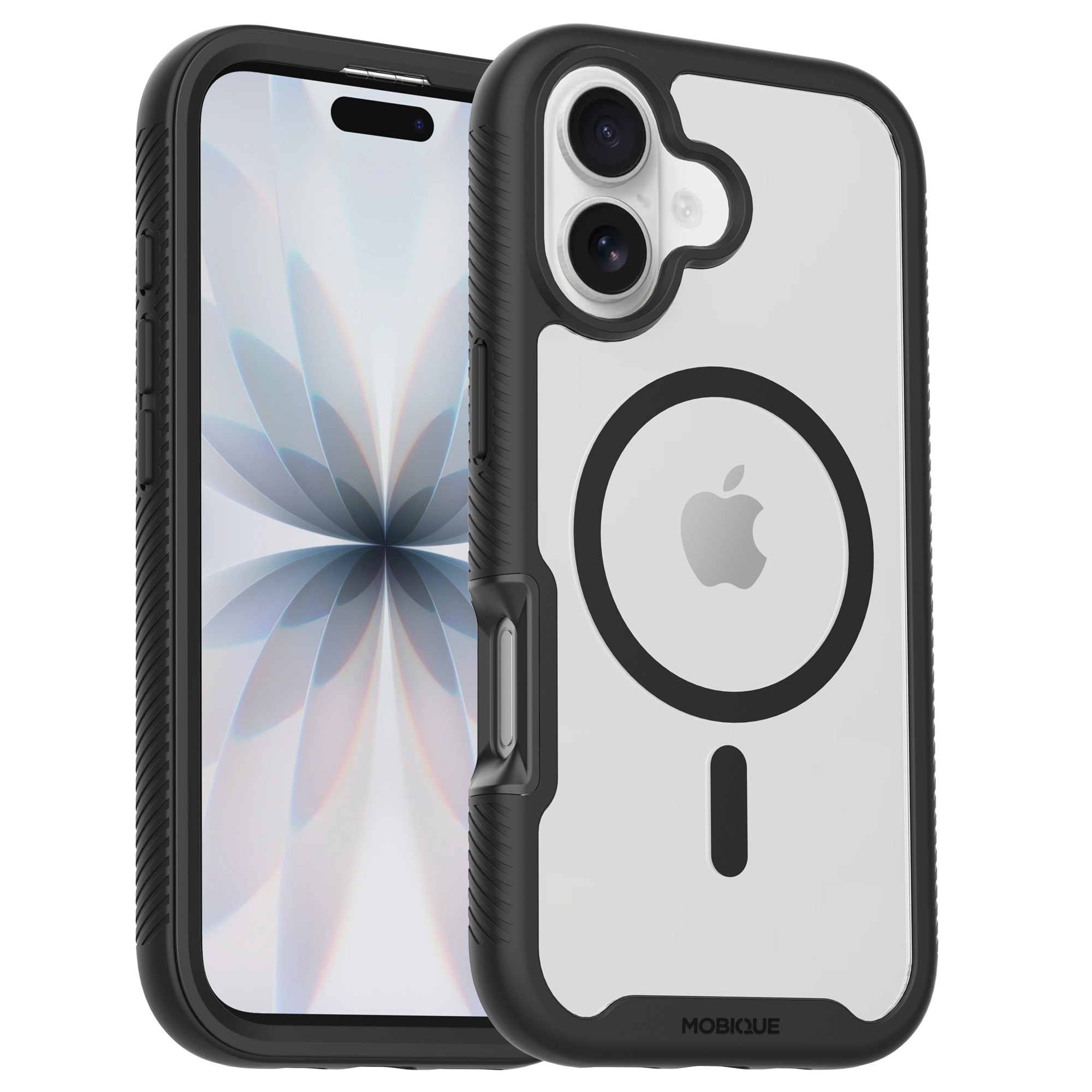 Full Protection Magnetic Case iPhone 17 Svart/transparent