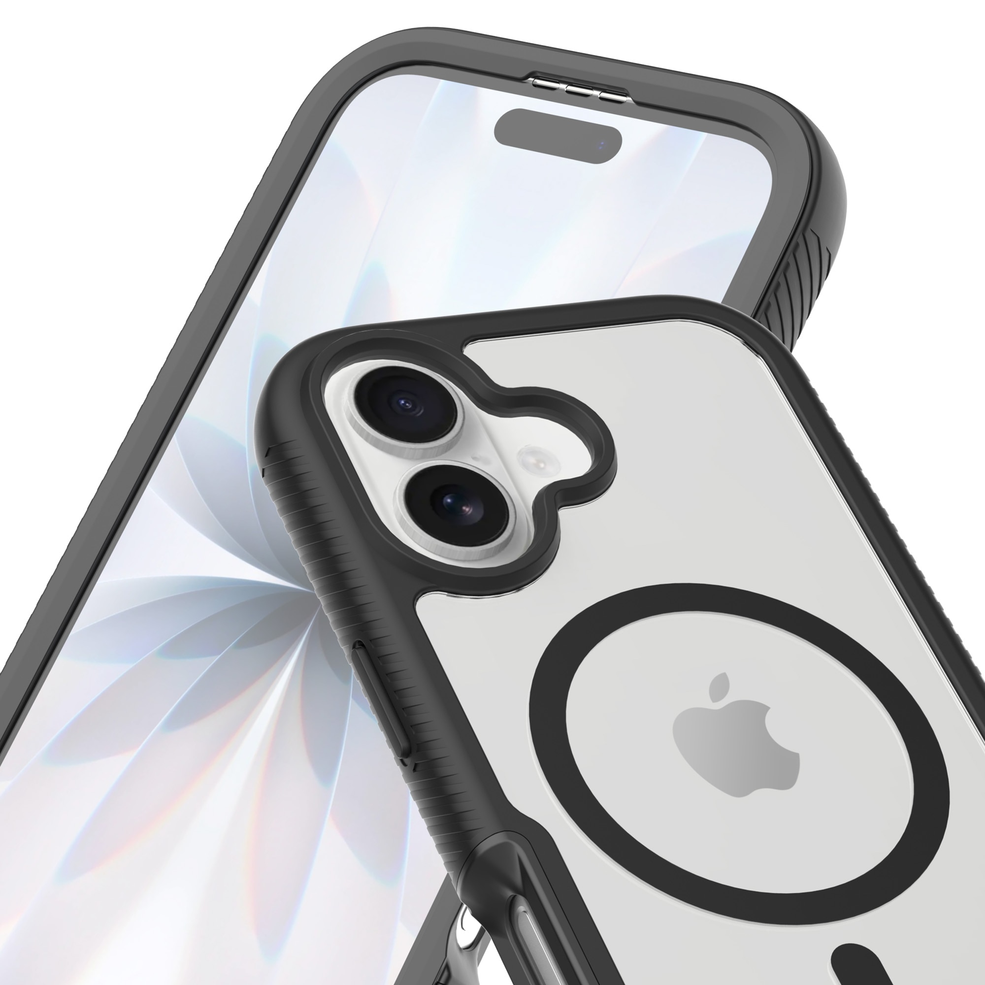 Full Protection Magnetic Case iPhone 17 Svart/transparent