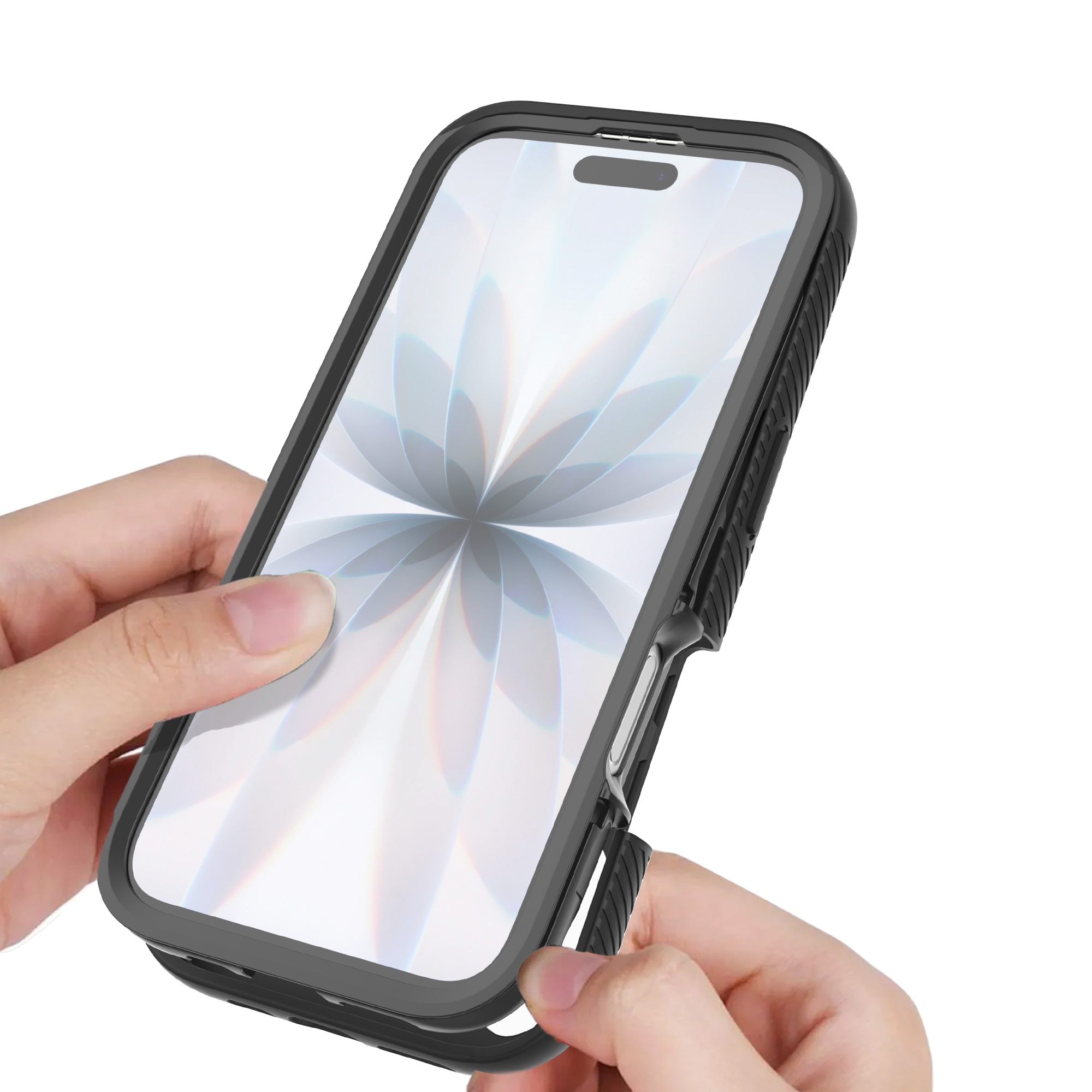 Full Protection Magnetic Case iPhone 17 Svart/transparent