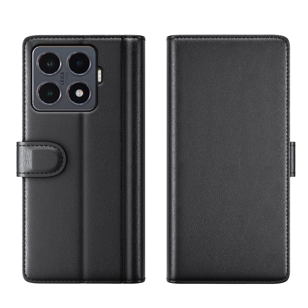 Äkta Läderfodral Xiaomi 15T Pro Svart