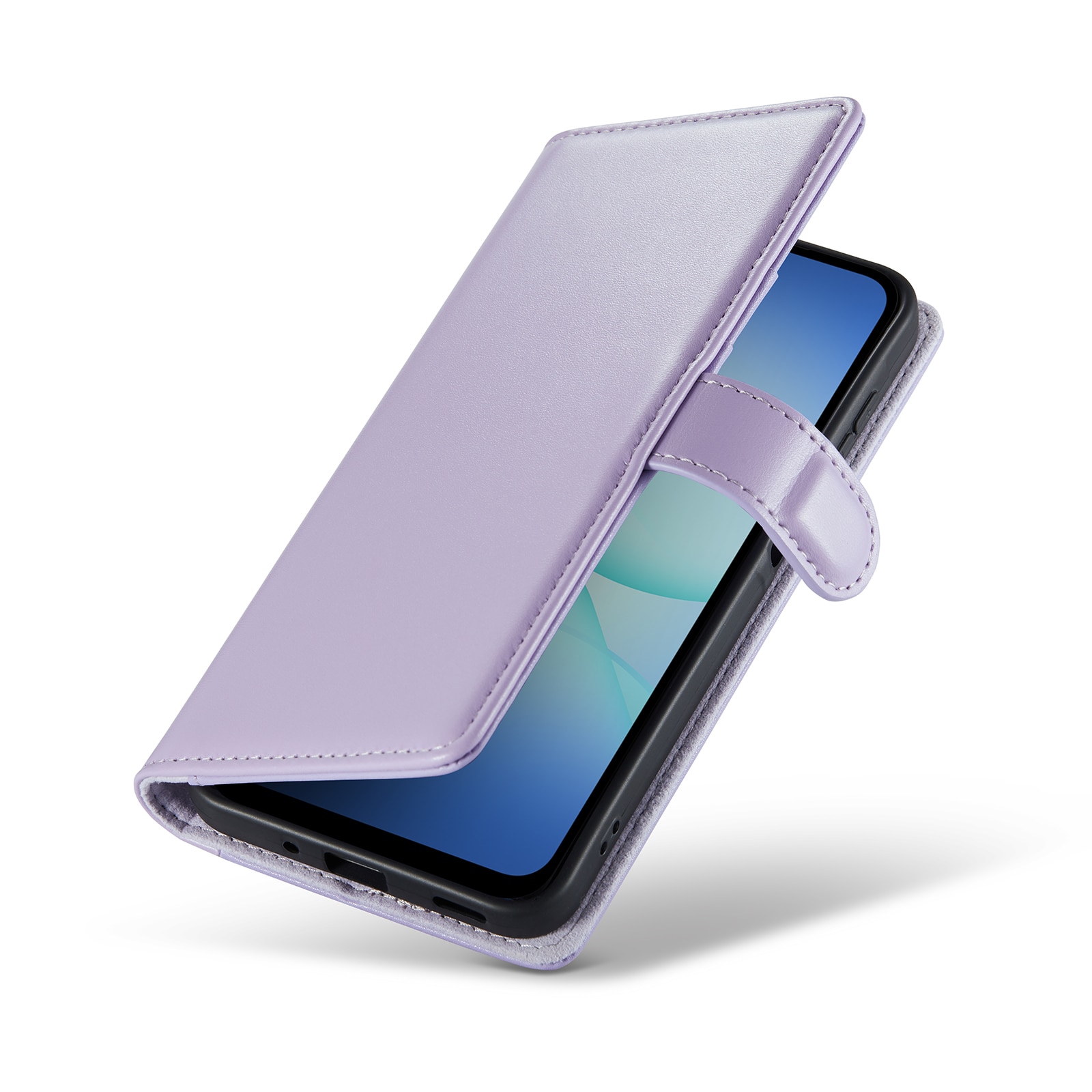 Äkta Läderfodral Samsung Galaxy A17 Lila