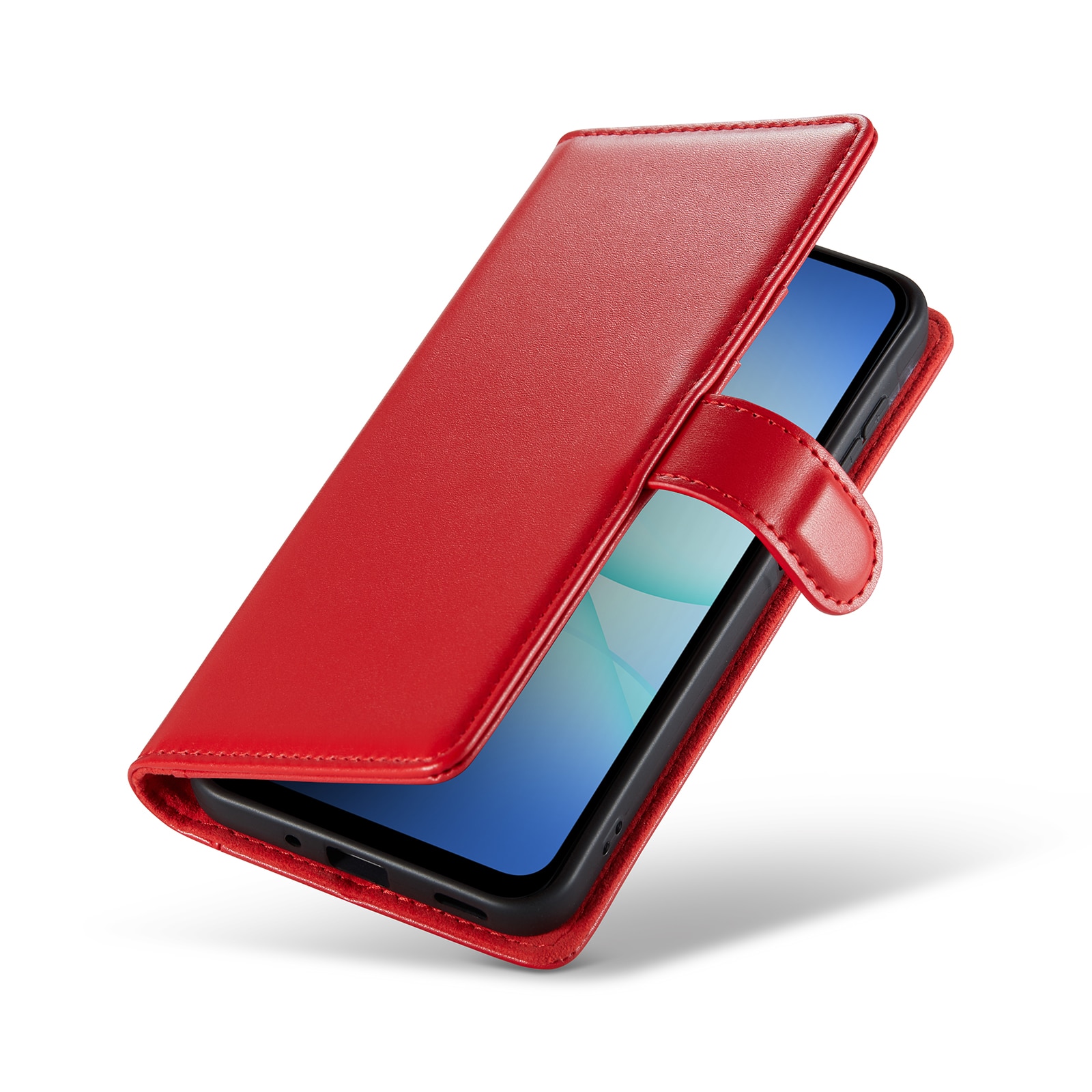 Äkta Läderfodral Samsung Galaxy A17 Röd