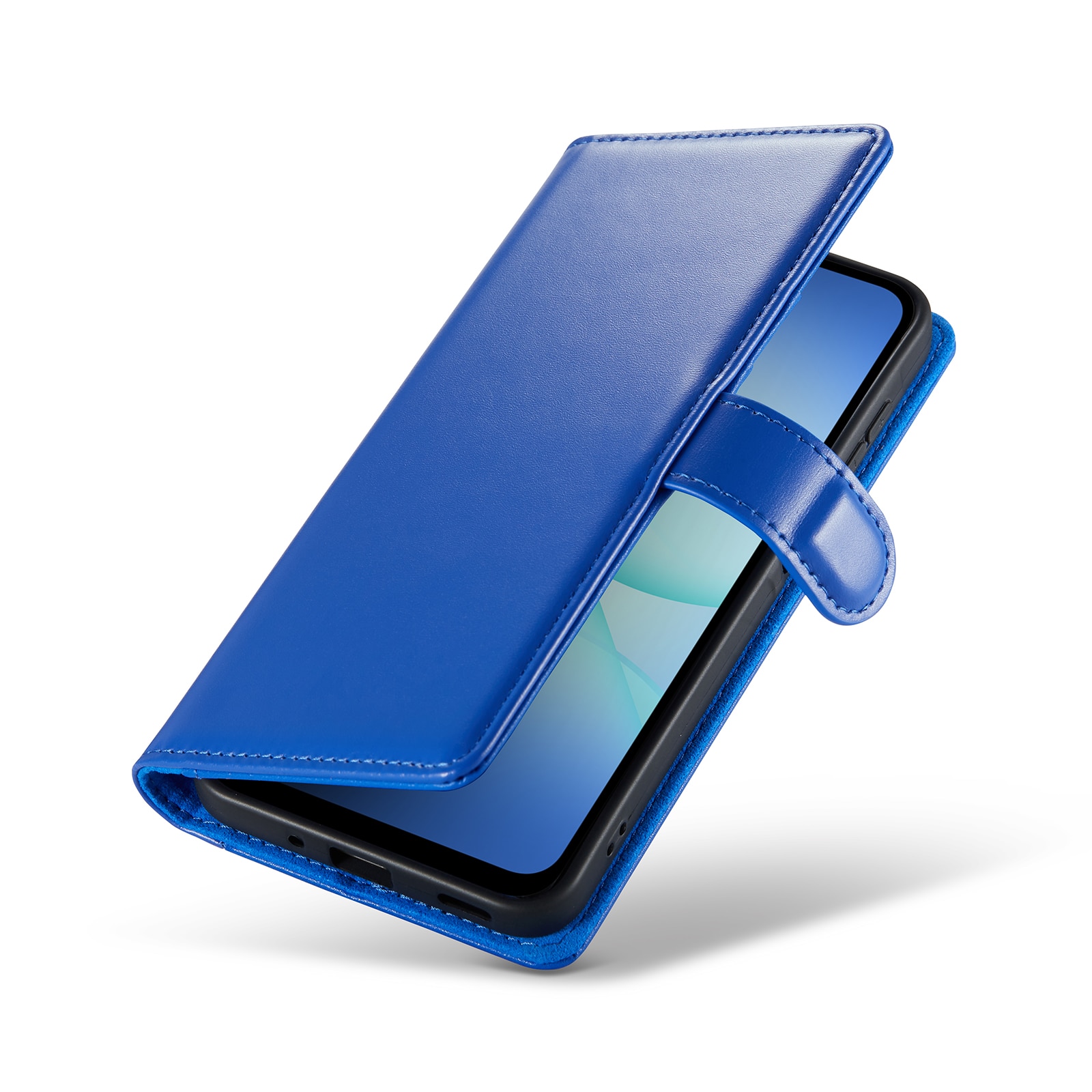 Äkta Läderfodral Samsung Galaxy A17 Blå