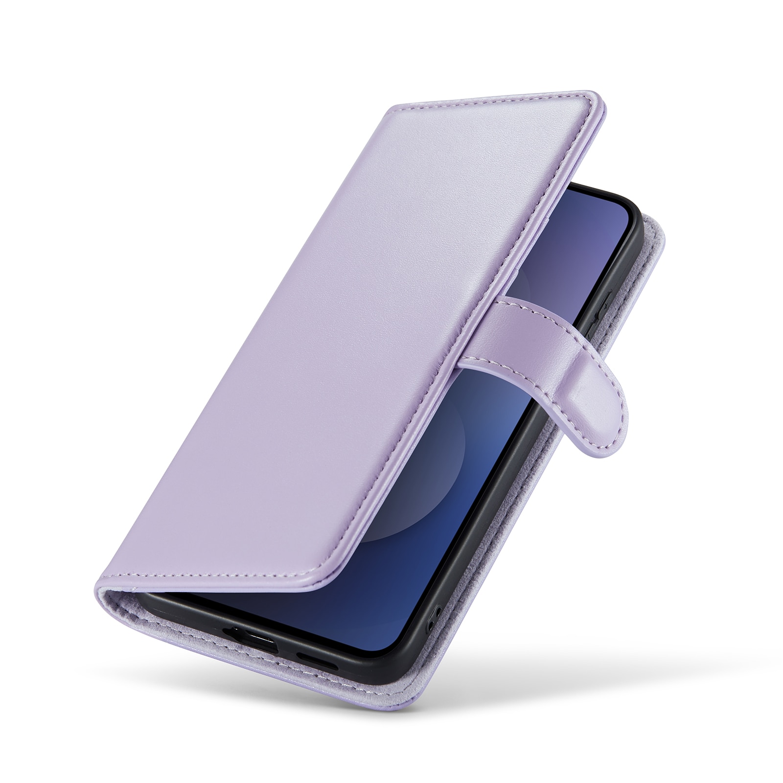 Äkta Läderfodral Samsung Galaxy S25 FE Lila