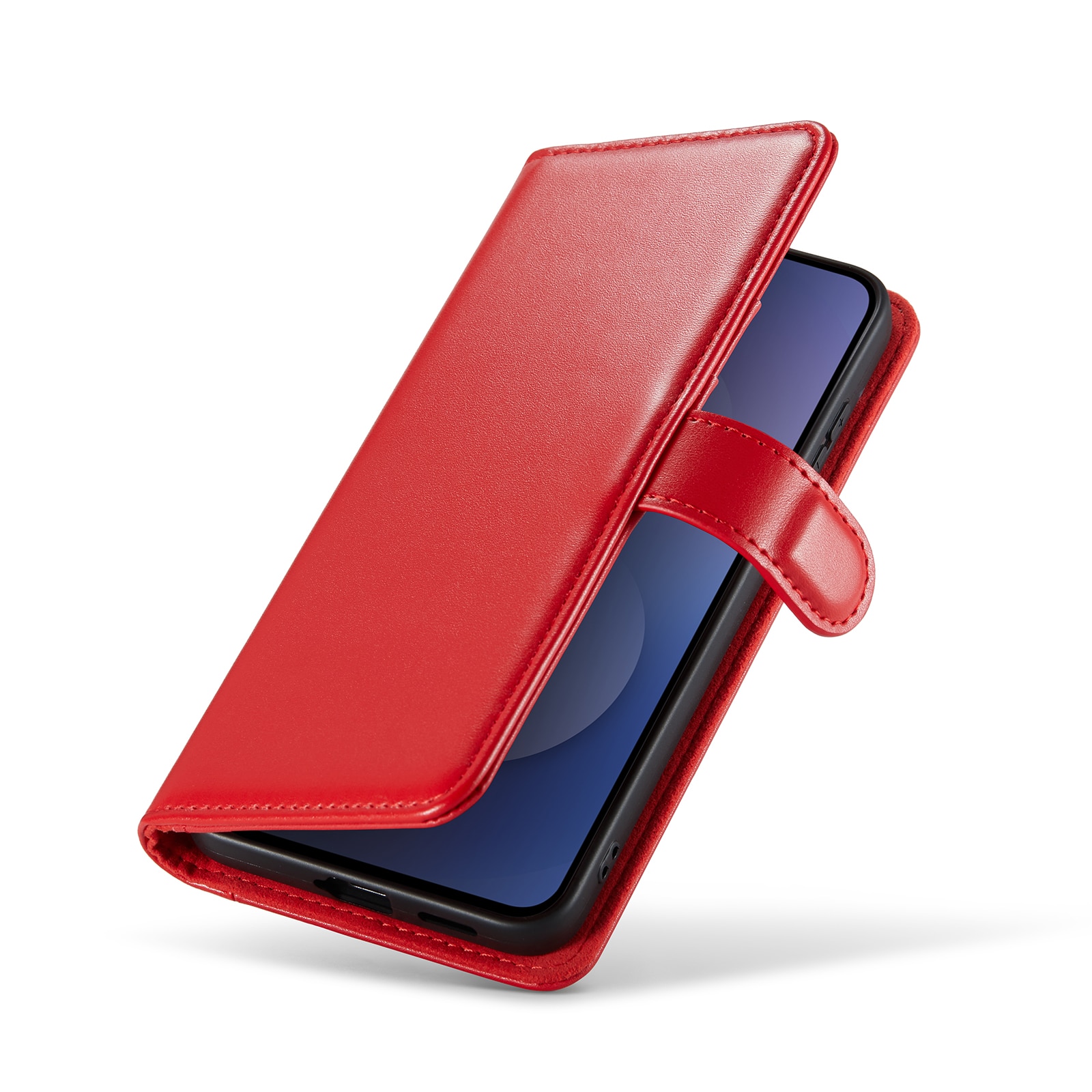 Äkta Läderfodral Samsung Galaxy S25 FE Röd