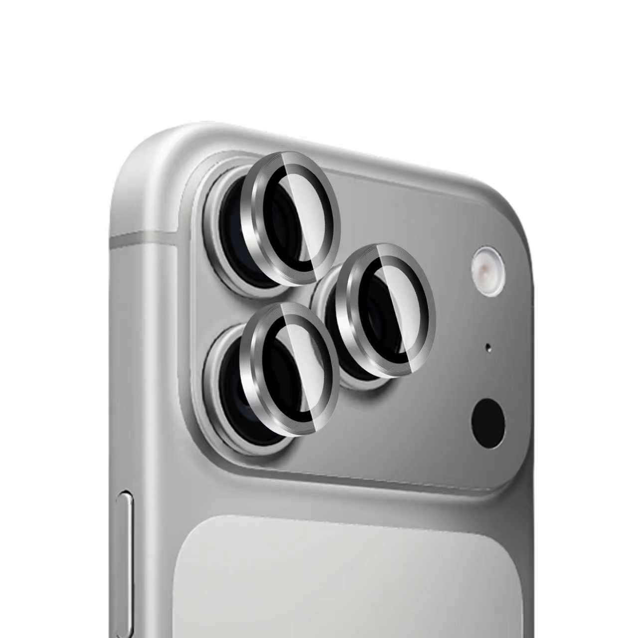iPhone 17 Pro Linsskydd Metall Silver