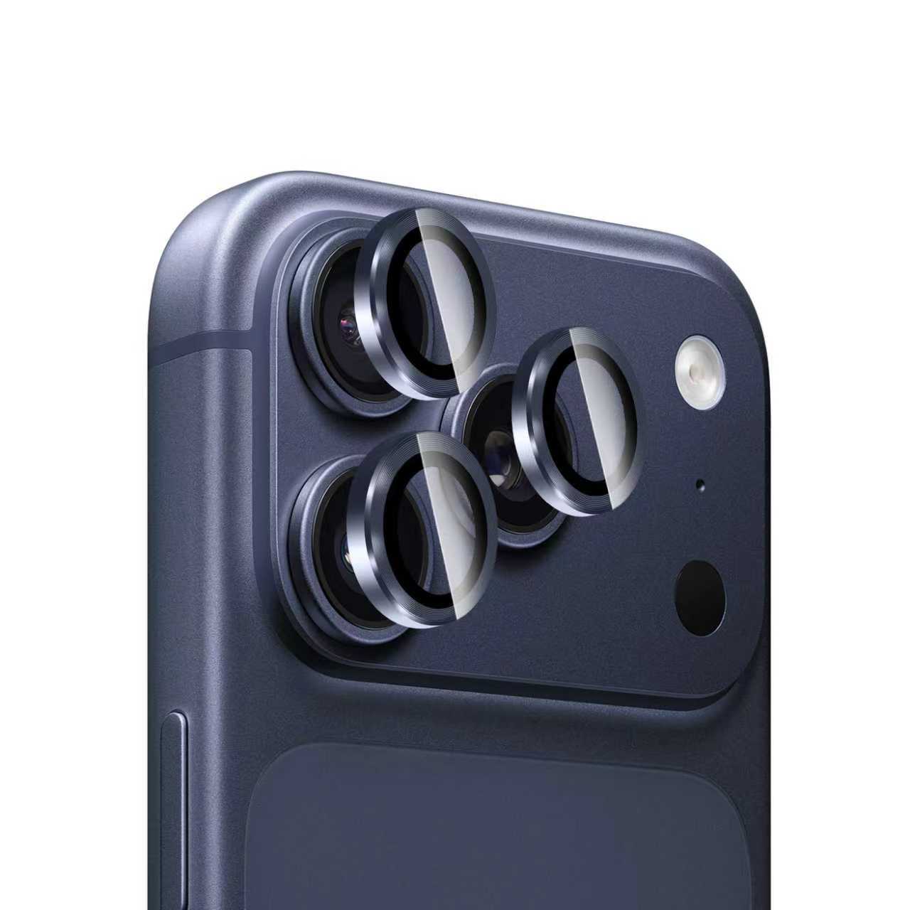 iPhone 17 Pro Max Linsskydd Metall Blå