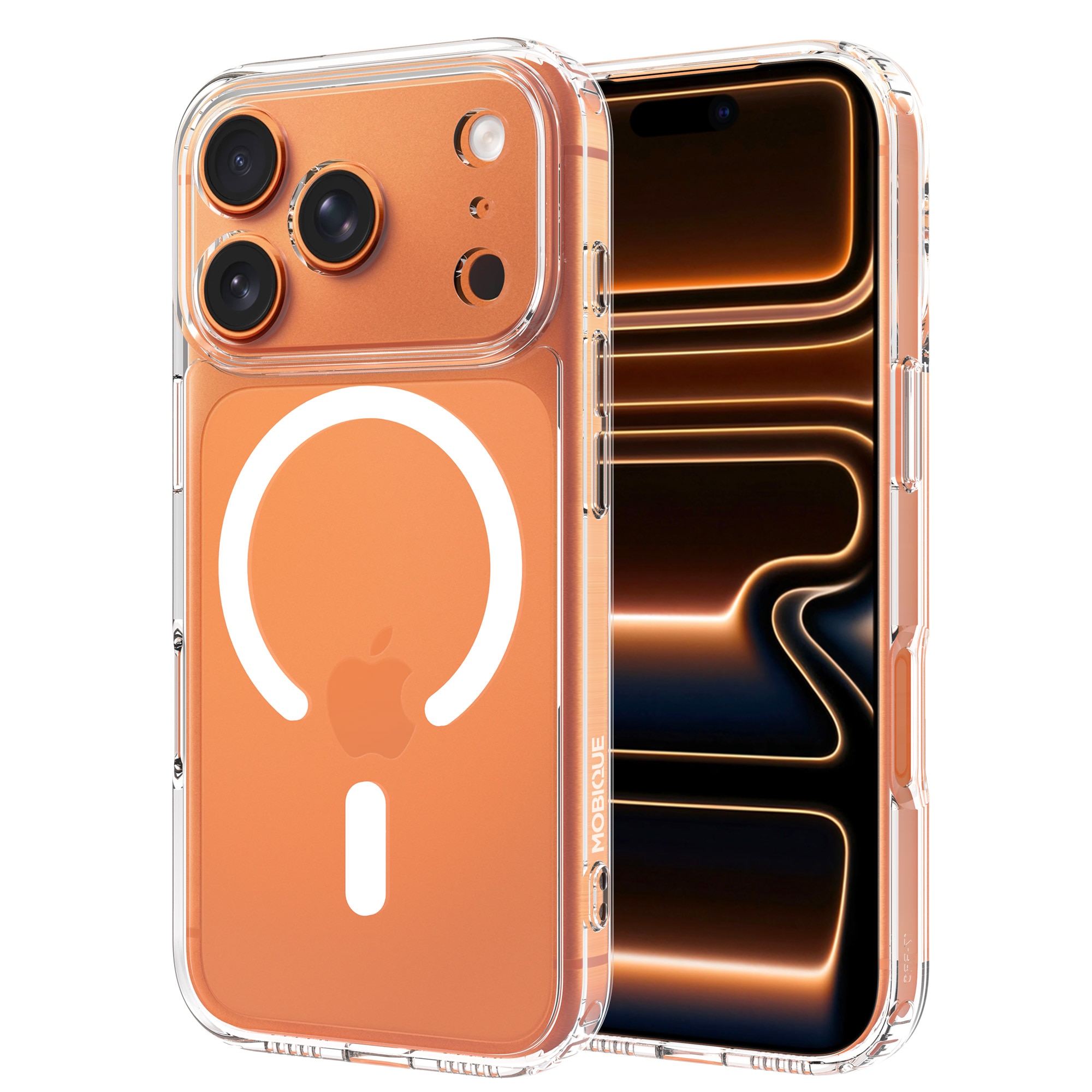 Hybridskal MagSafe iPhone 17 Pro Max Genomskinlig