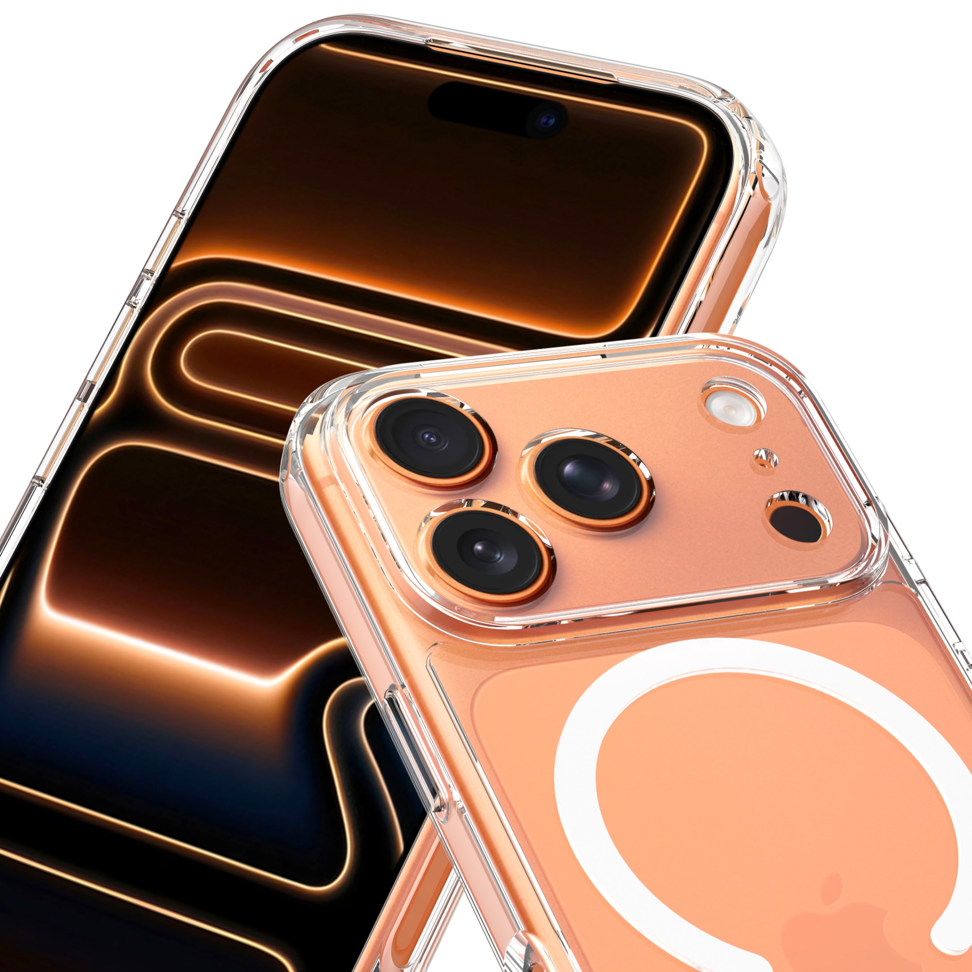 Hybridskal MagSafe iPhone 17 Pro Max Genomskinlig