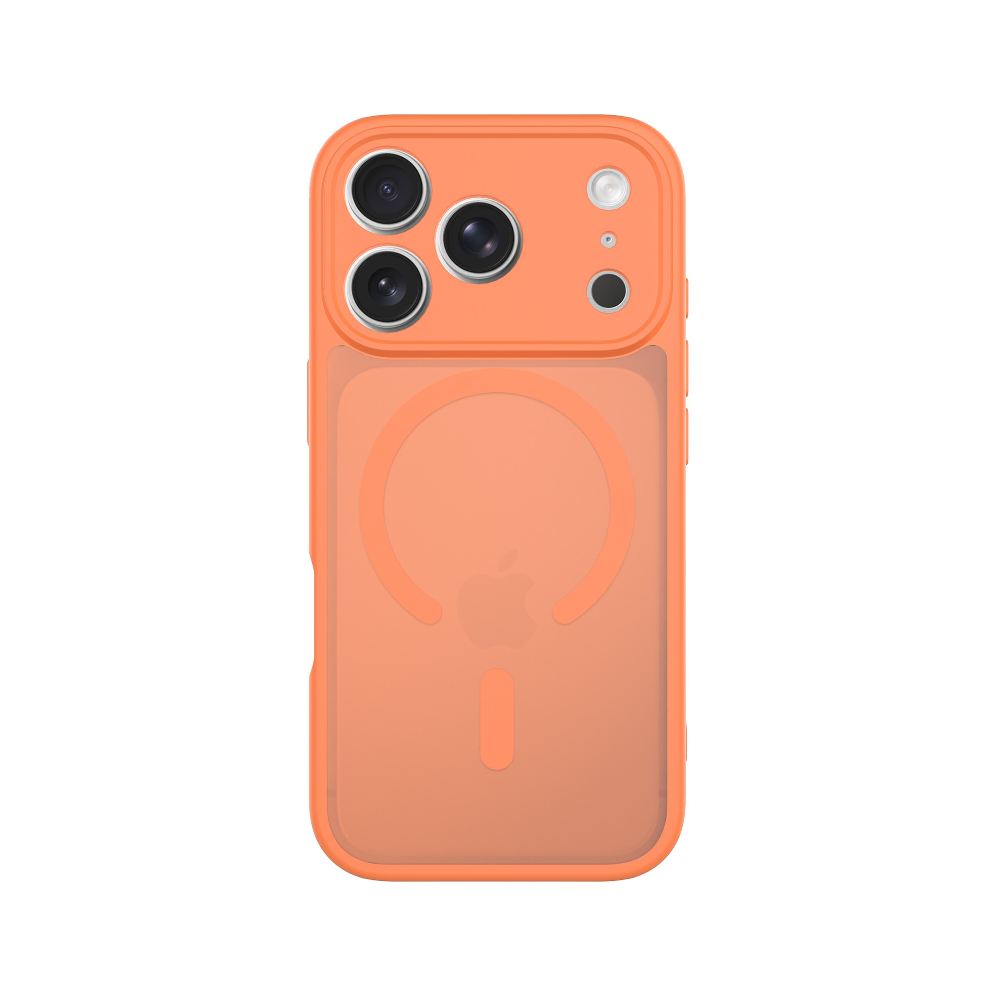 Magnetic Hybrid Skal iPhone 17 Pro Max Frosted Orange