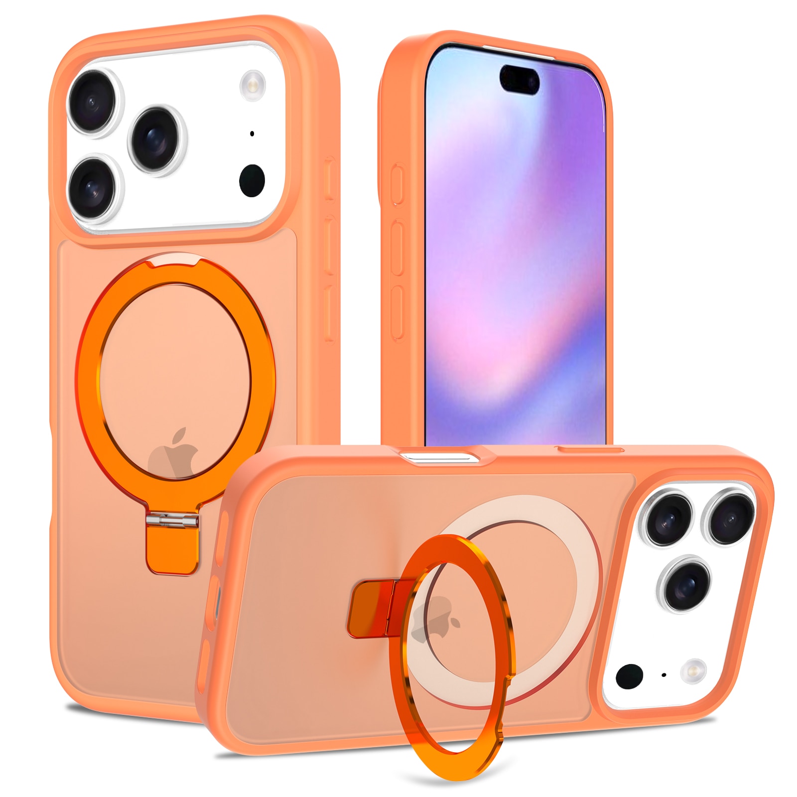 Hybridskal Magnetic Ring iPhone 17 Pro Max Orange