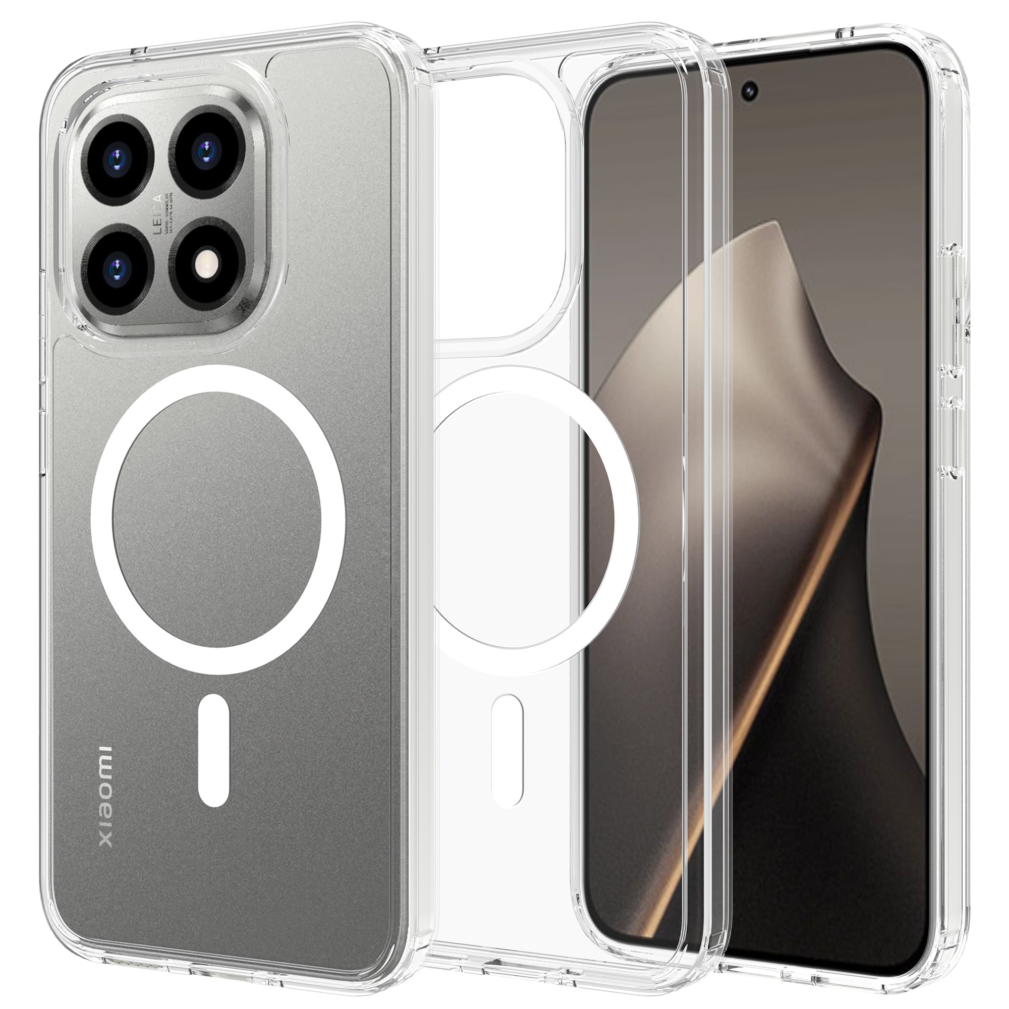 Hybridskal MagSafe Xiaomi 15T Genomskinlig