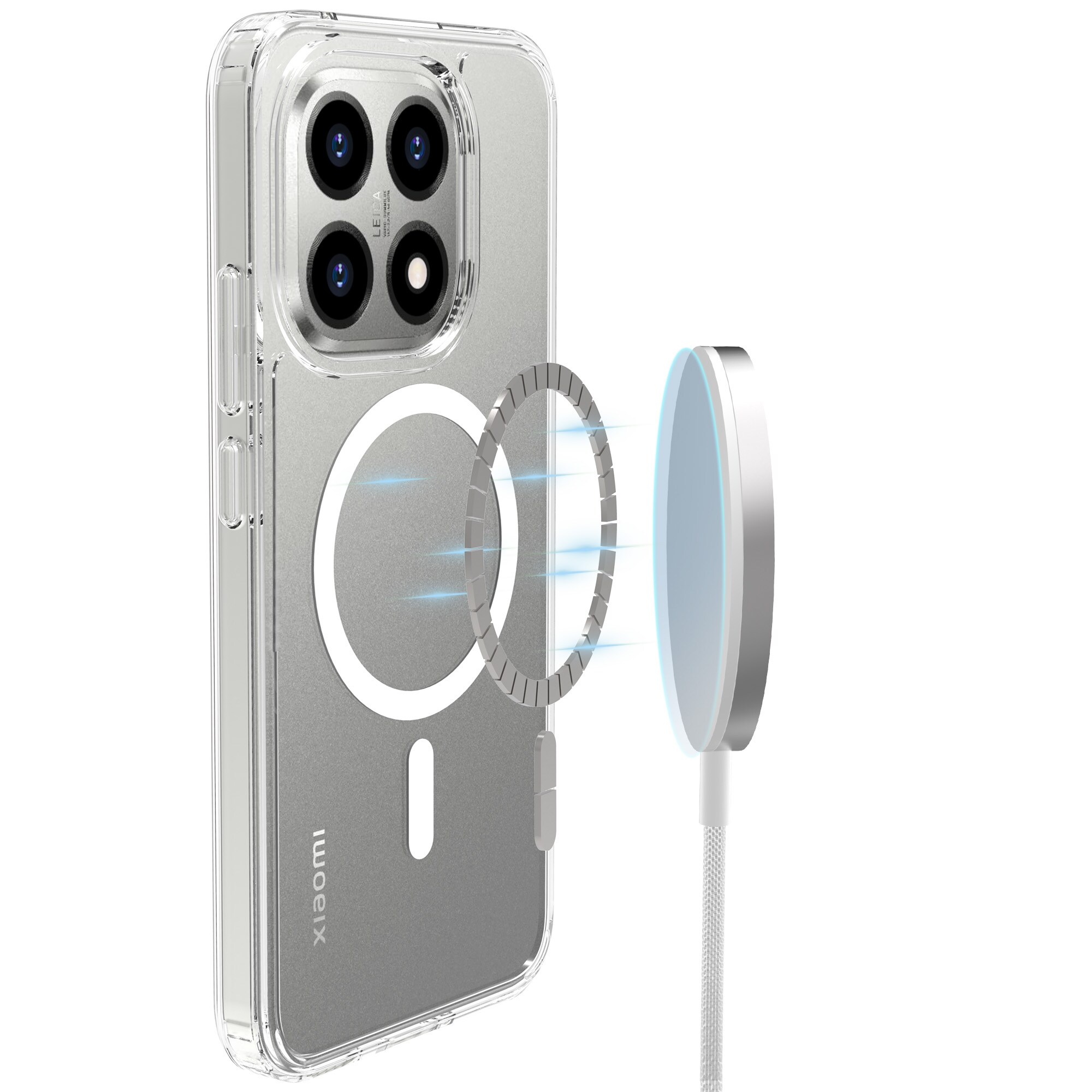 Hybridskal MagSafe Xiaomi 15T Genomskinlig