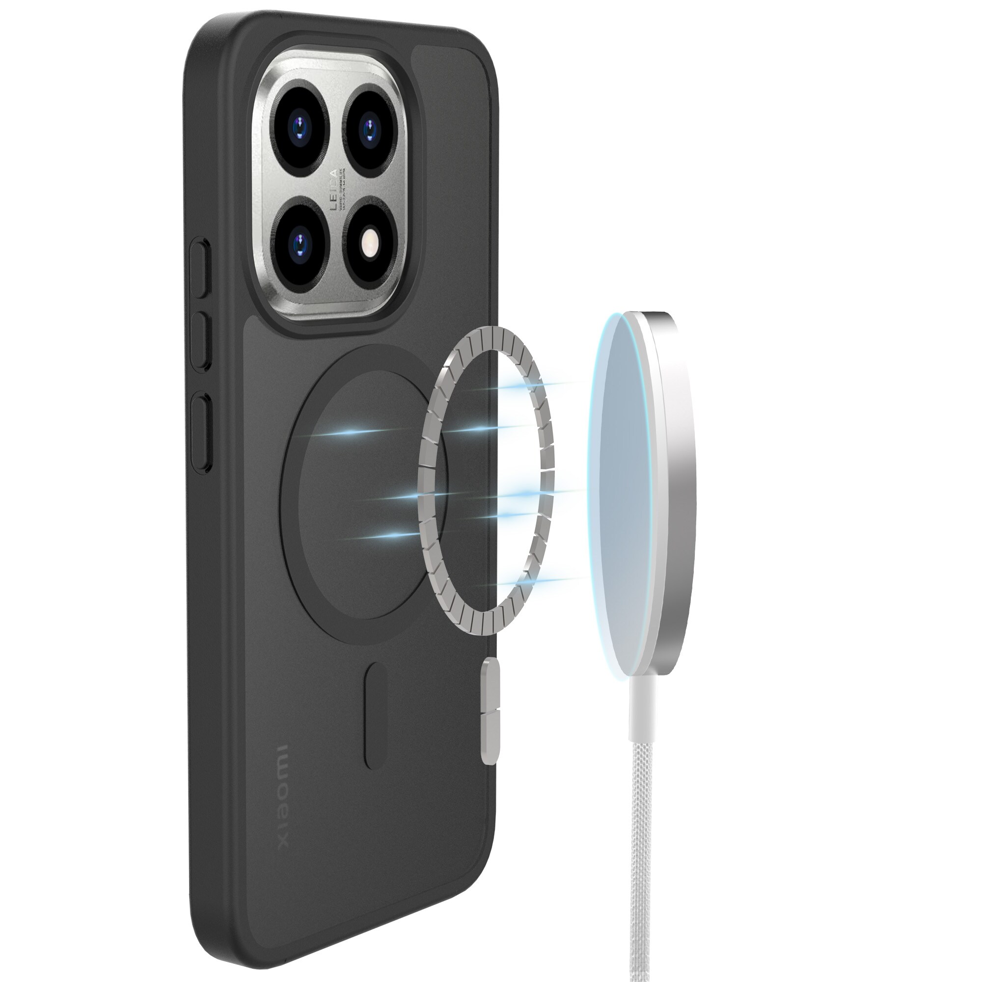 Magnetic Hybrid Skal Xiaomi 15T Frosted Black