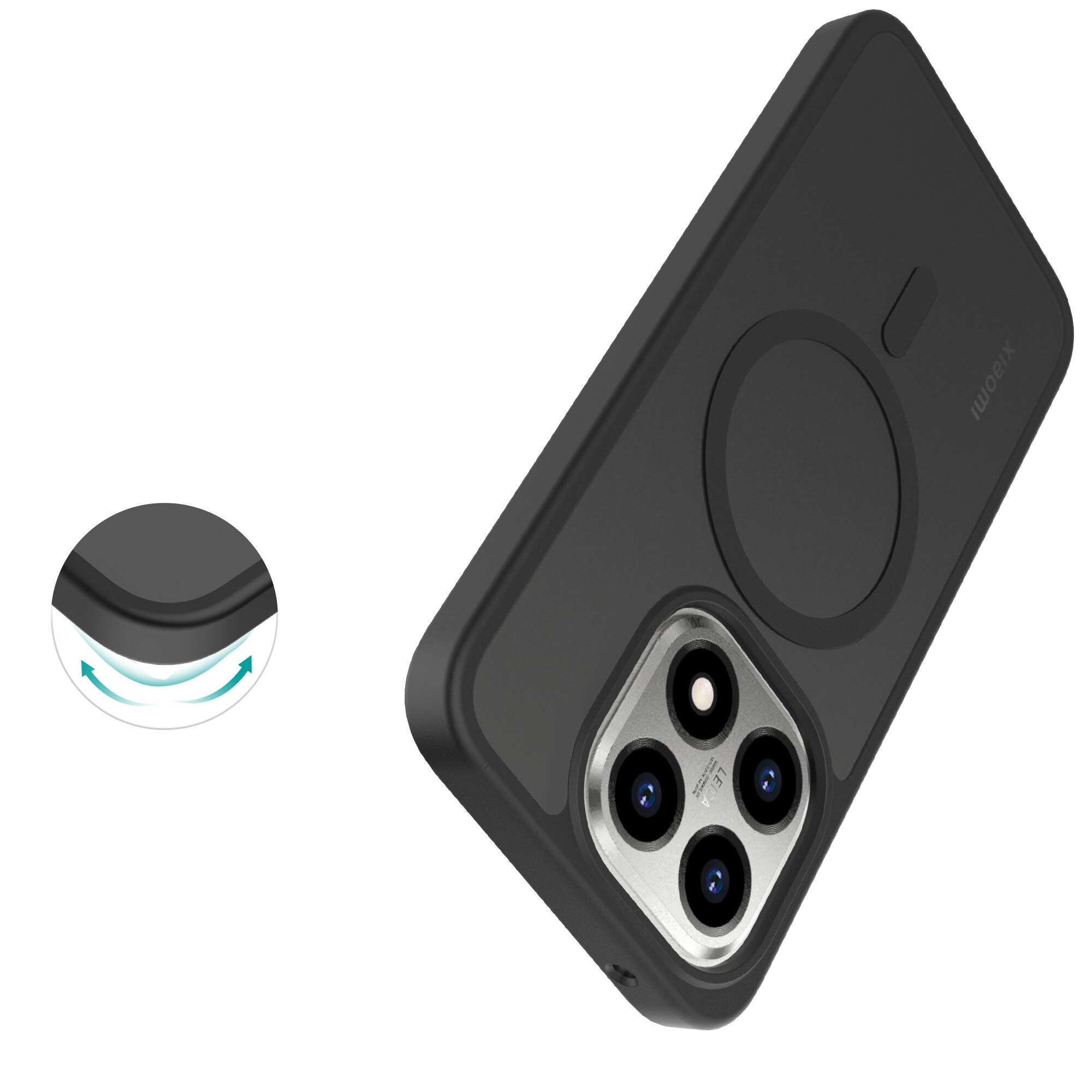 Magnetic Hybrid Skal Xiaomi 15T Frosted Black
