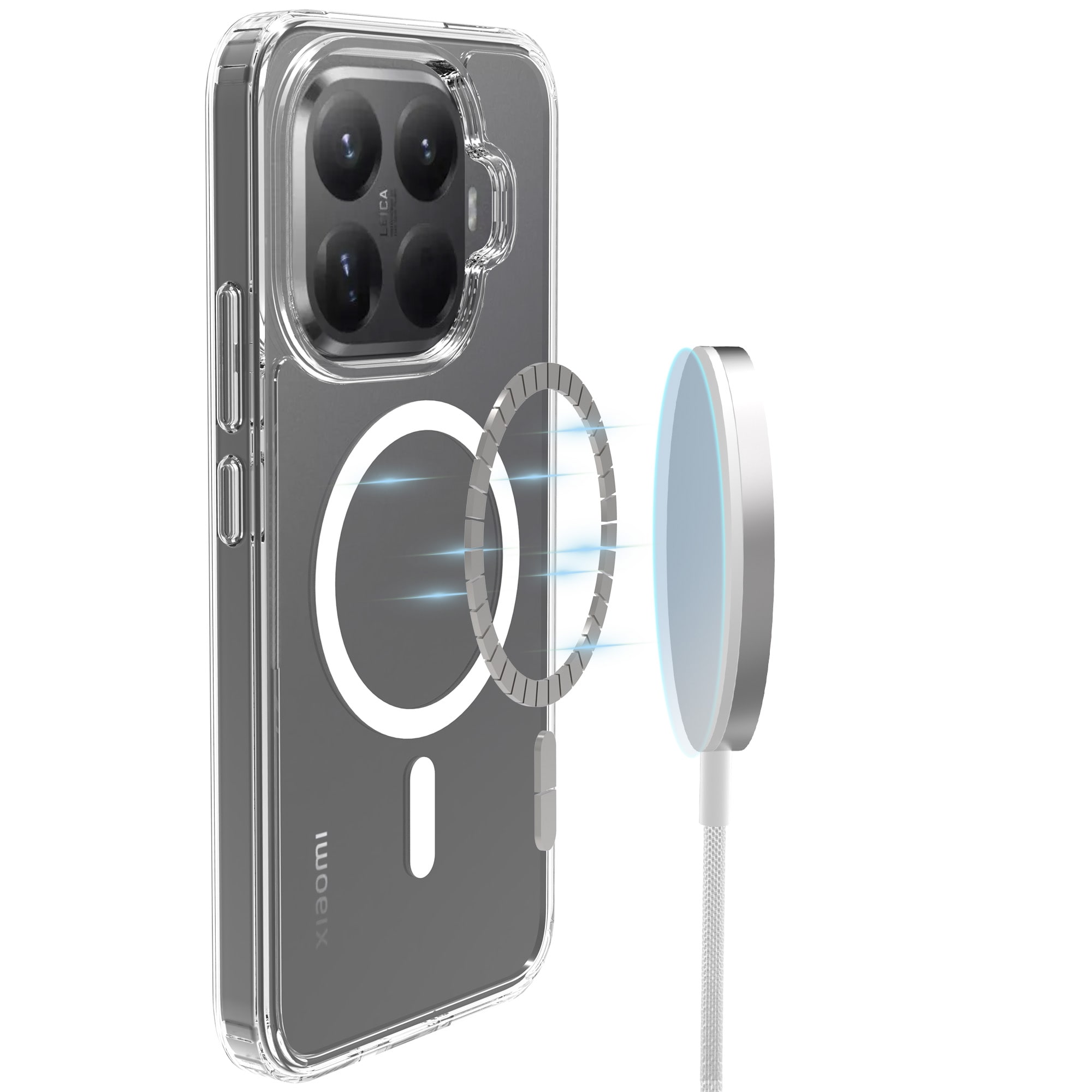 Hybridskal MagSafe Xiaomi 15T Pro Genomskinlig