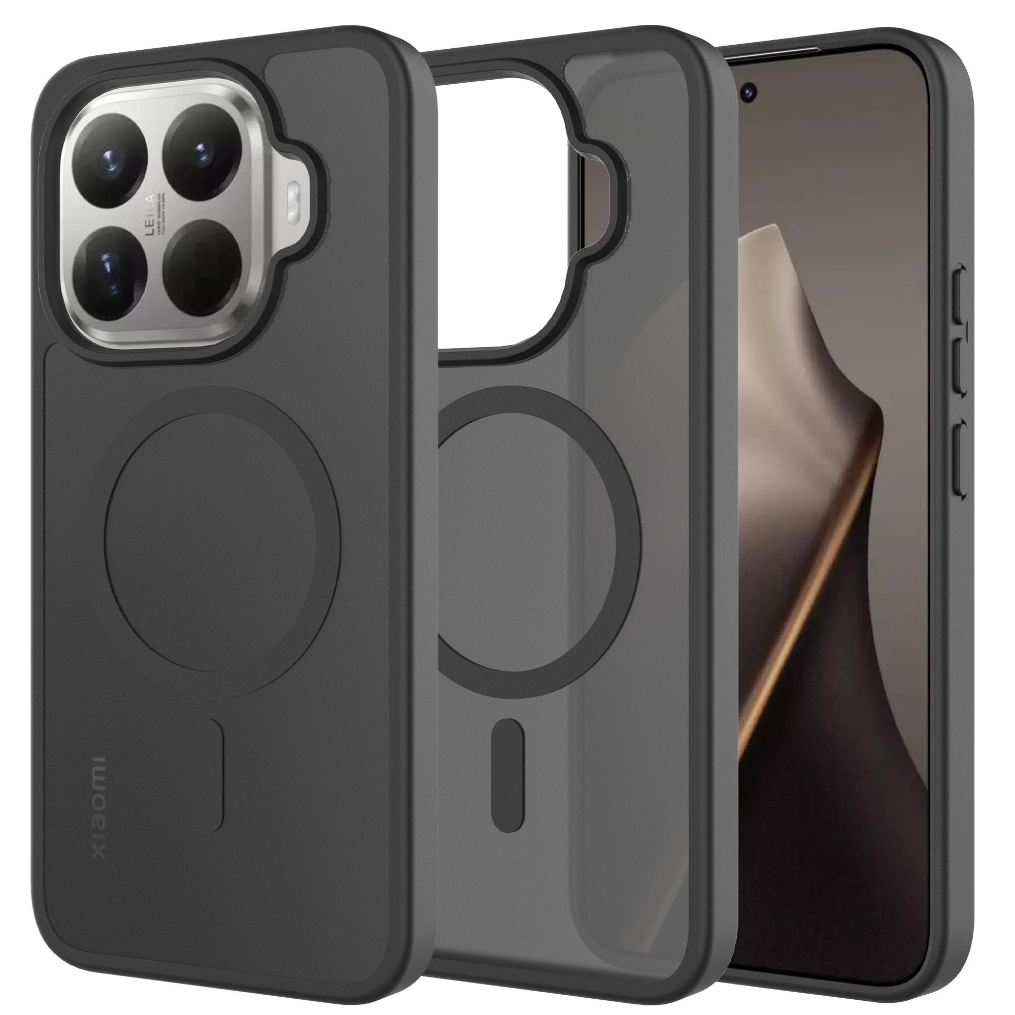 Magnetic Hybrid Skal Xiaomi 15T Pro Frosted Black