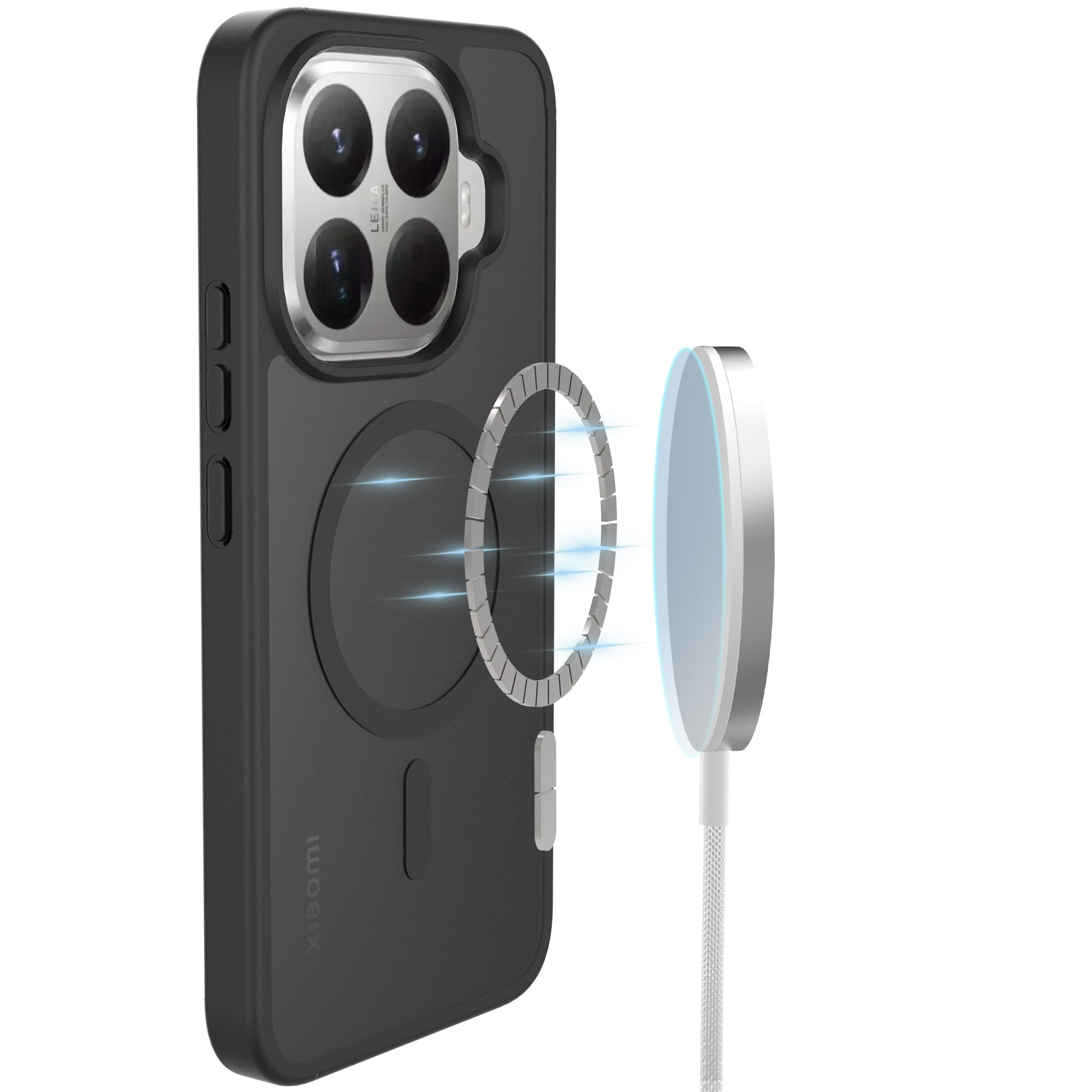 Magnetic Hybrid Skal Xiaomi 15T Pro Frosted Black