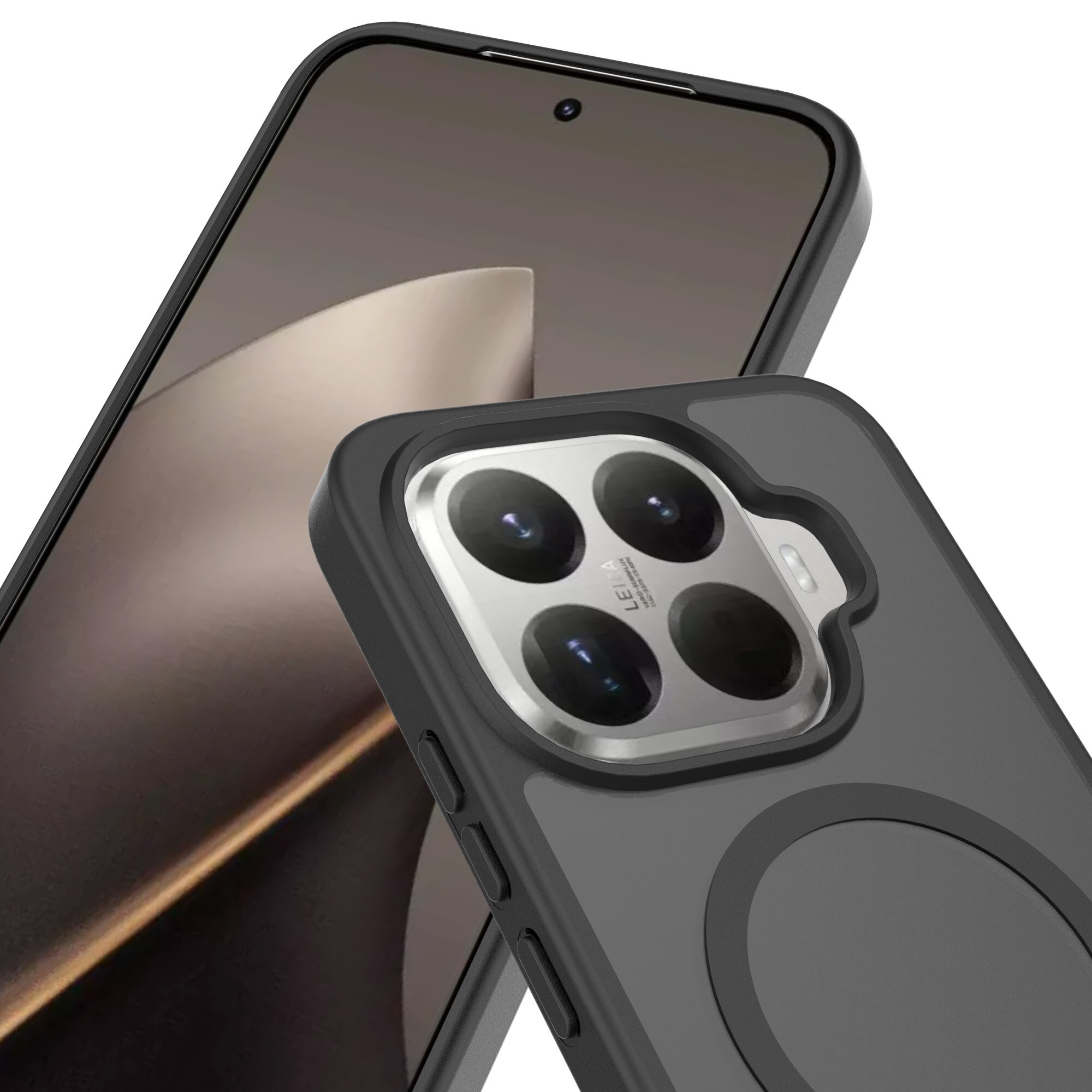 Magnetic Hybrid Skal Xiaomi 15T Pro Frosted Black