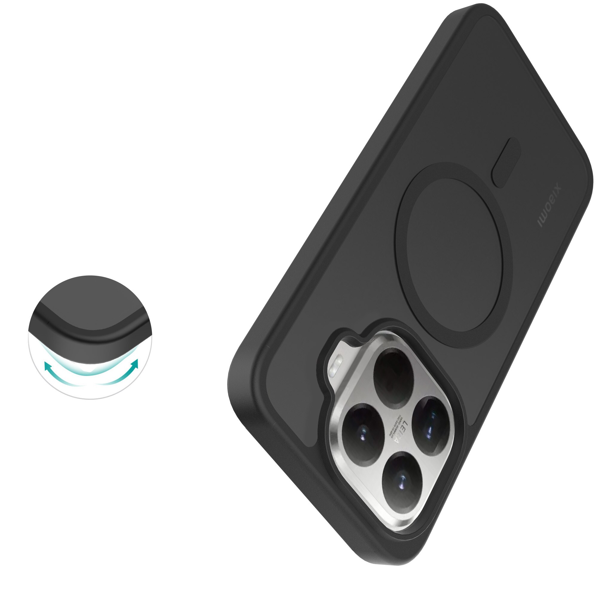 Magnetic Hybrid Skal Xiaomi 15T Pro Frosted Black