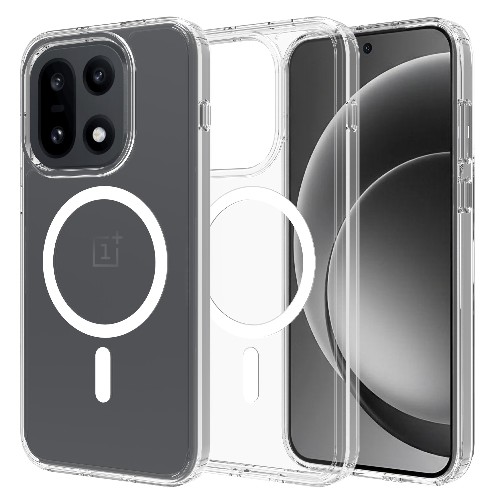 Hybridskal MagSafe  OnePlus 15 Genomskinlig