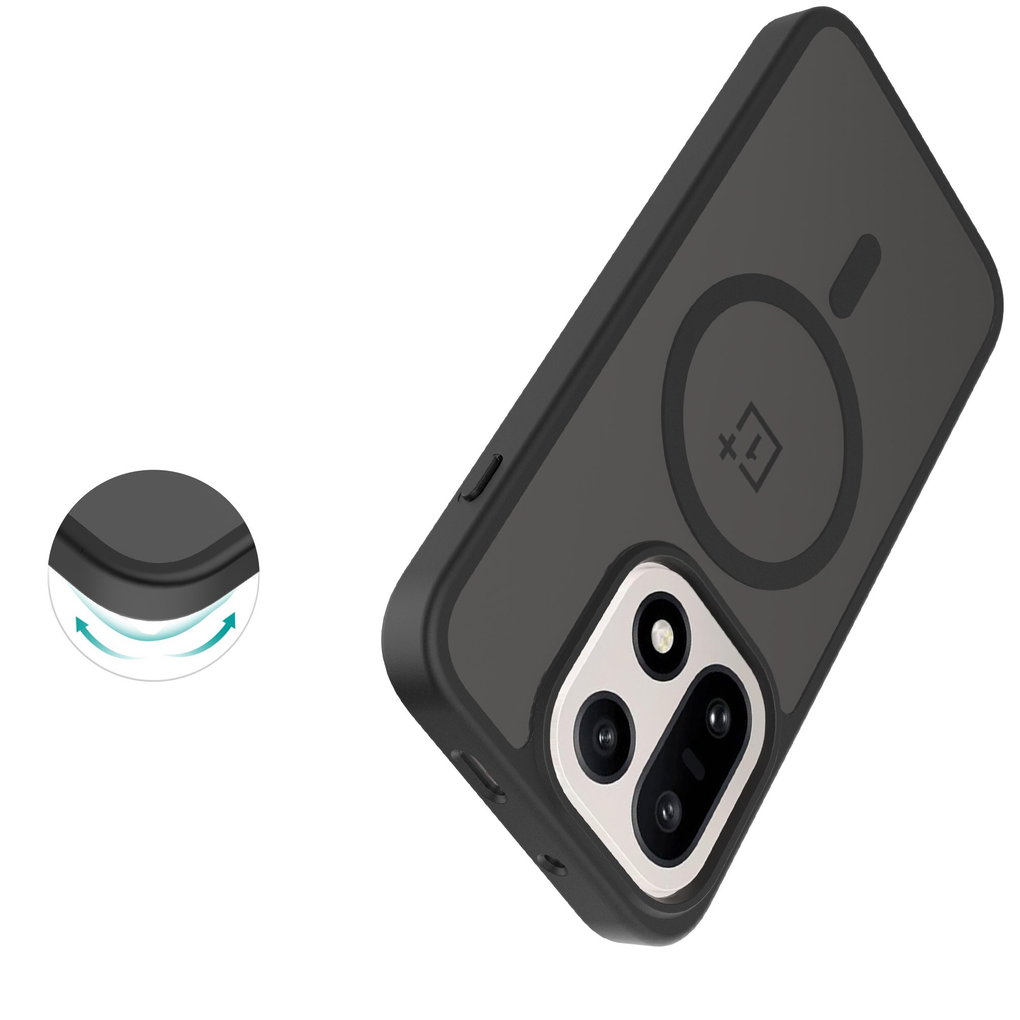 Magnetic Hybrid Skal  OnePlus 15 Frosted Black