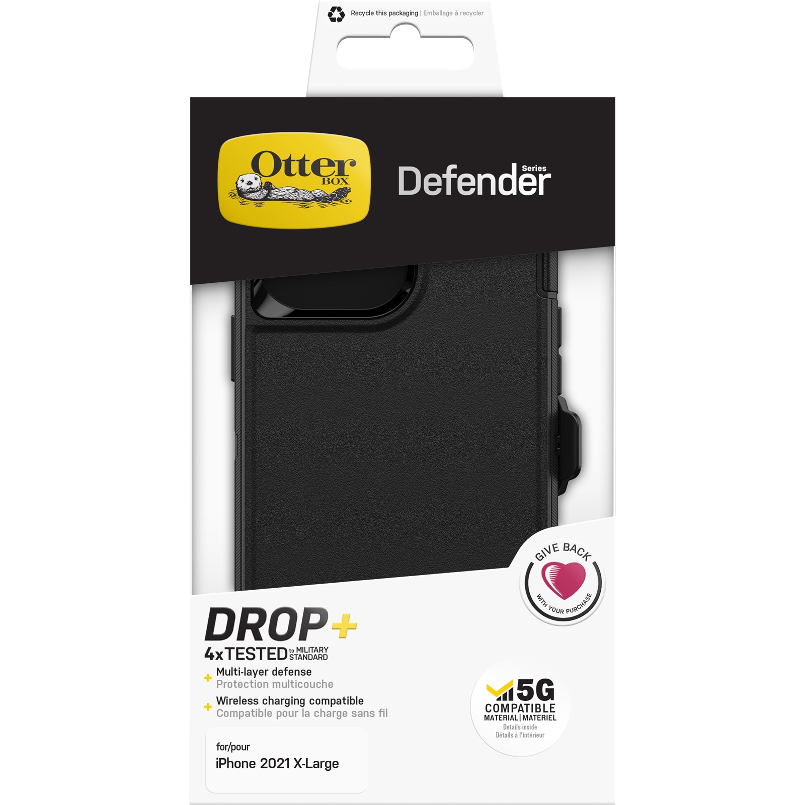 Defender Skal iPhone 13 Pro Max svart