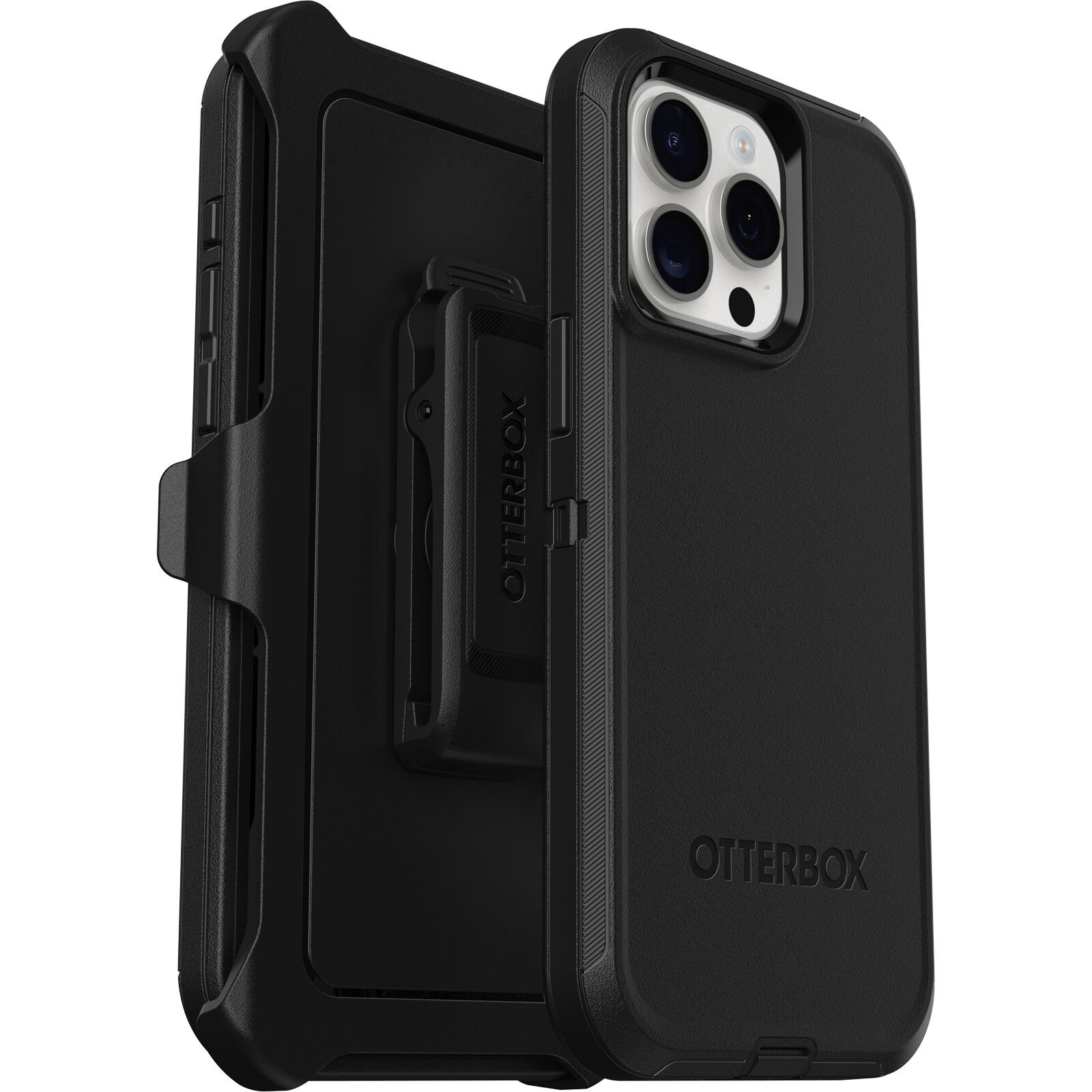 Defender Skal iPhone 15 Pro Max svart