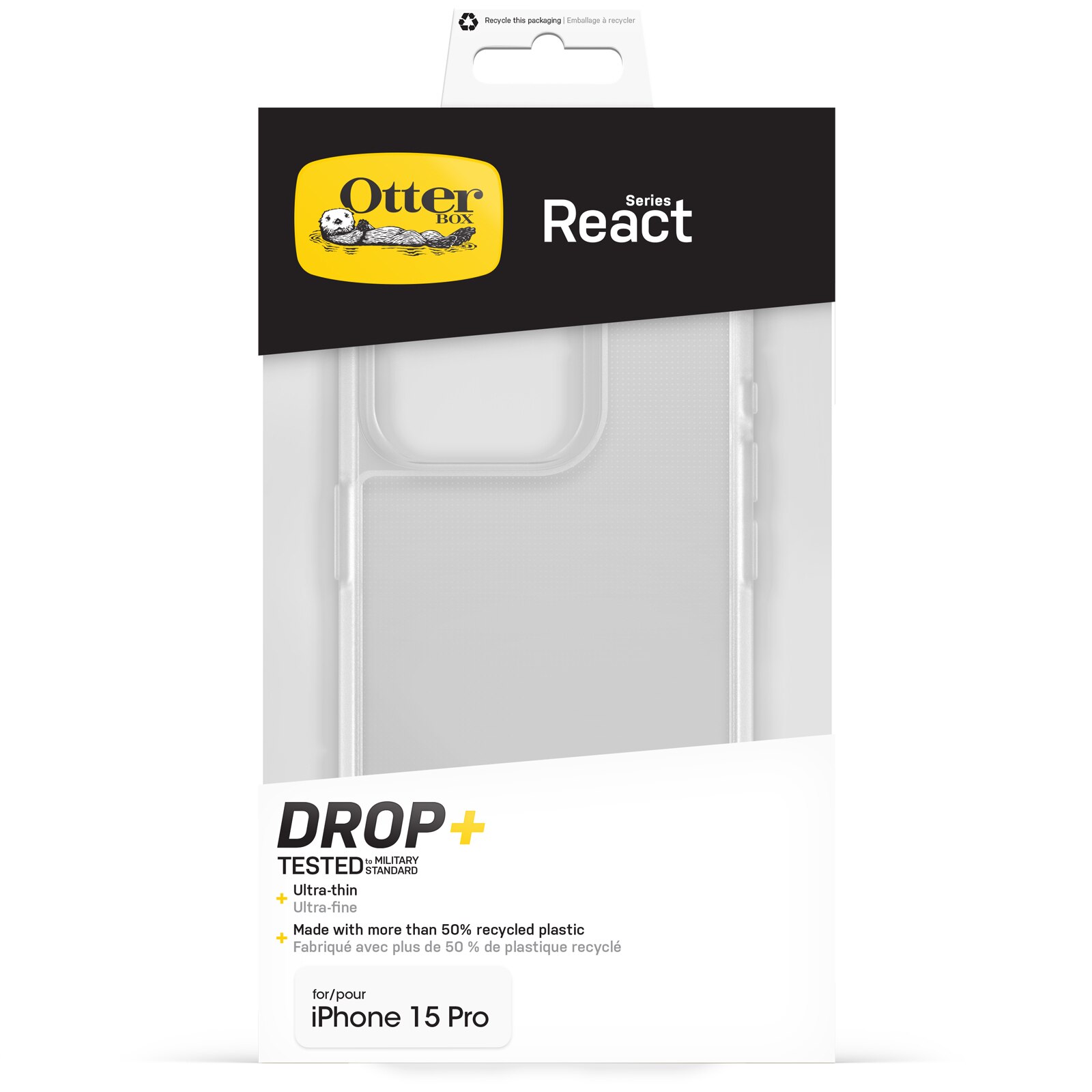 React Skal iPhone 15 Pro Clear